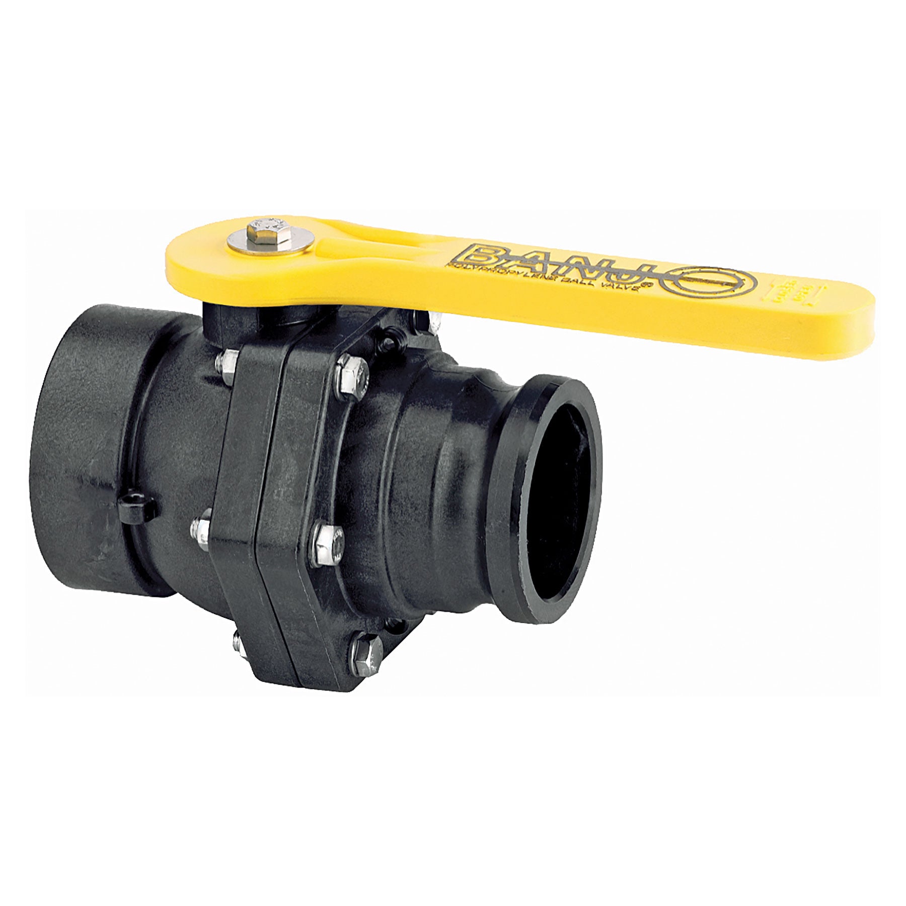 Banjo 3 in. PP Bolted SP Stubby Valve 3 in.Male Adpt X 3 in. Female Thr