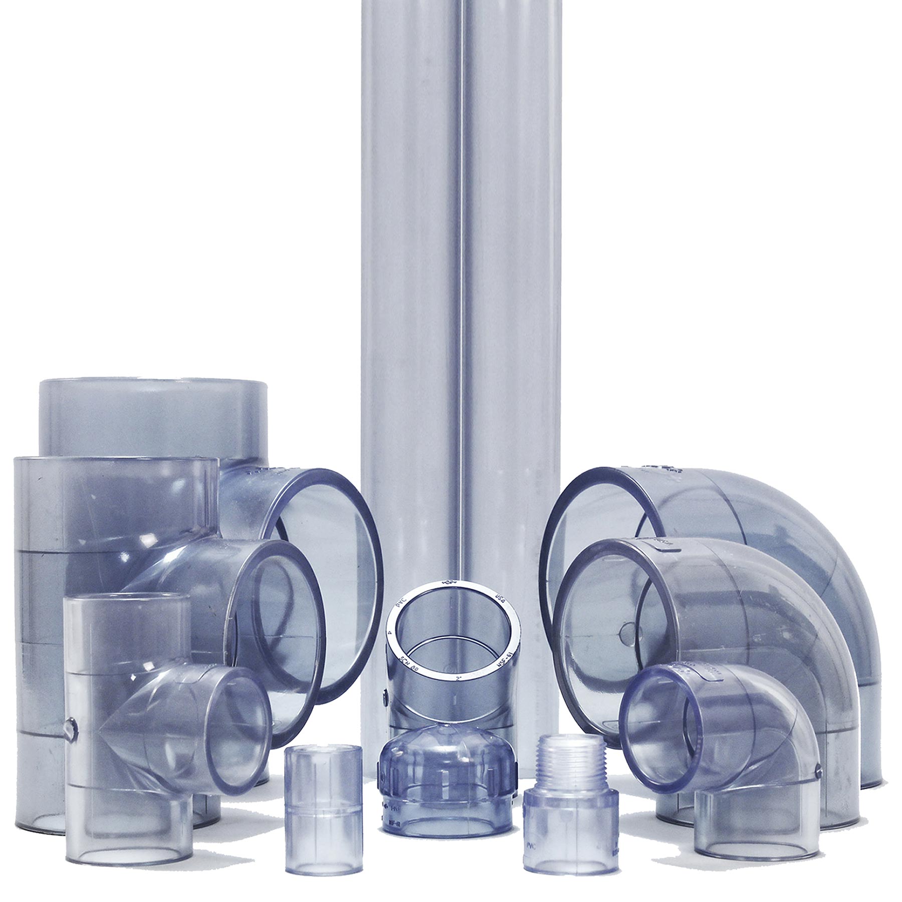 Schedule 40 Clear PVC Fittings