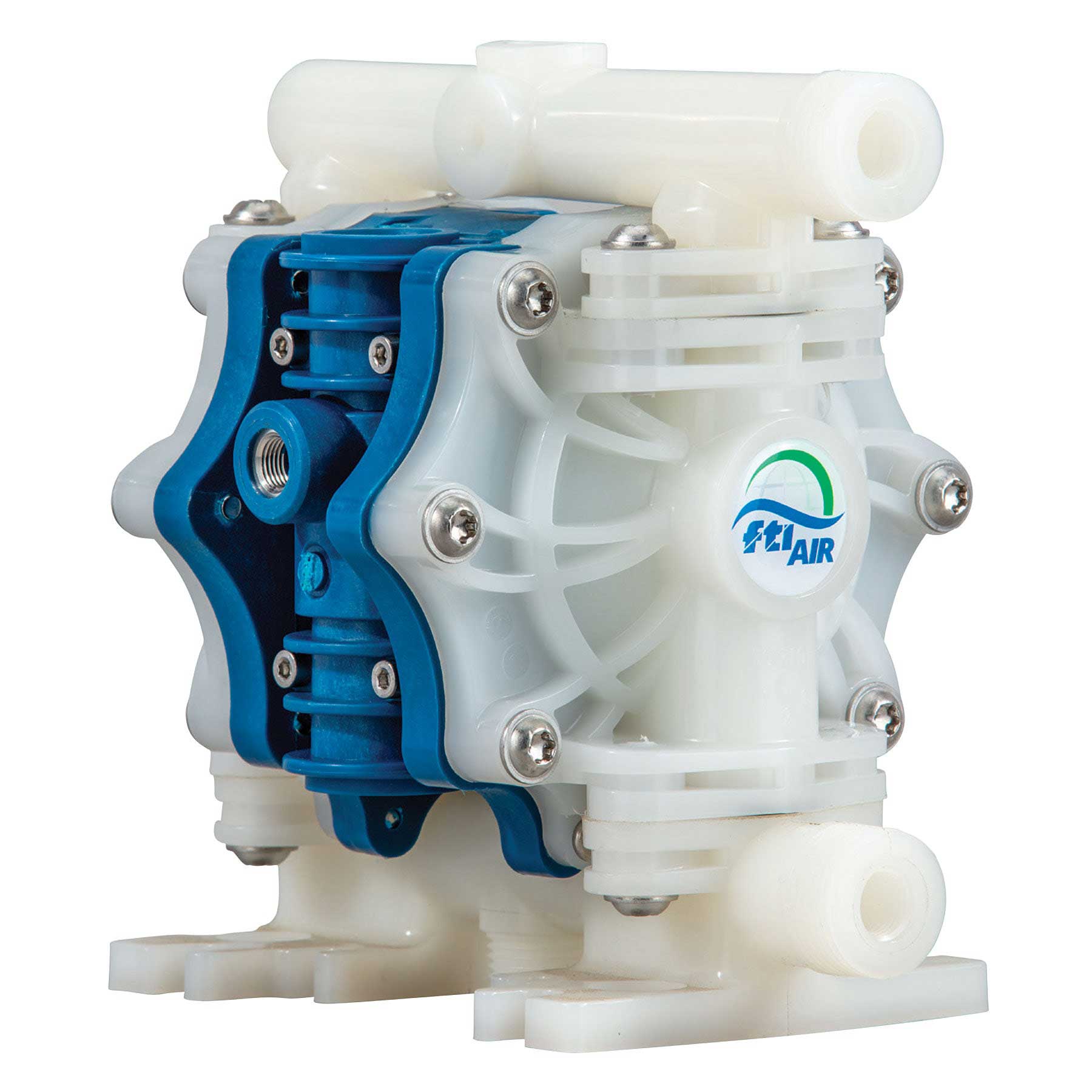 FTI Air Model FT025 Polypropylene 1/4 in. Non-Metallic Diaphragm Pump