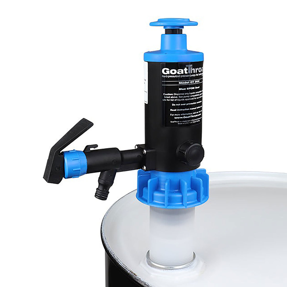 GoatThroat Pump with EPDM Seal and 4 in. Drum Standoff