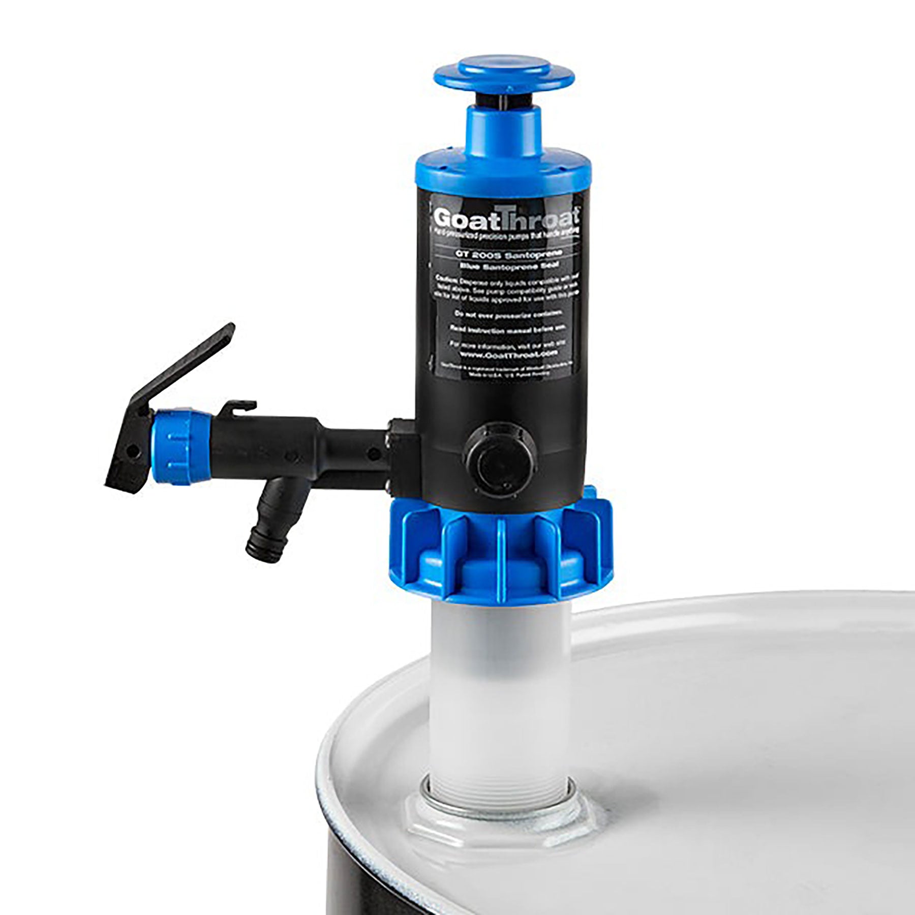 GoatThroat Pump with Santoprene Seal and 4 in. Drum Standoff