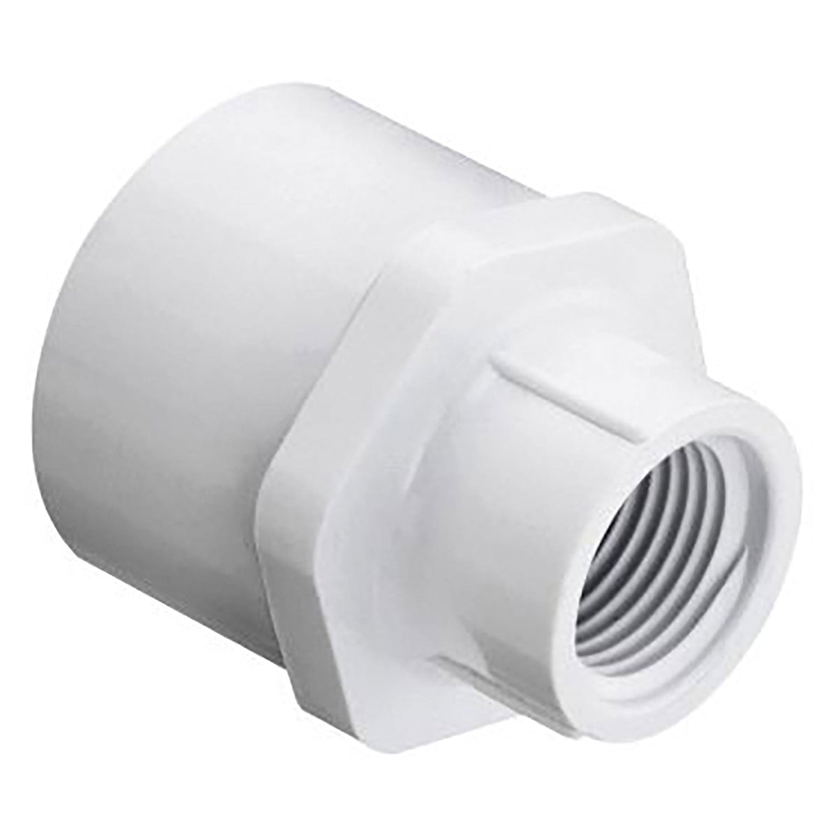 Lasco PVC Schedule 40, White, Female Reducer Adapter, Socket x FPT, 1/4 in. to 1 in. Sizes