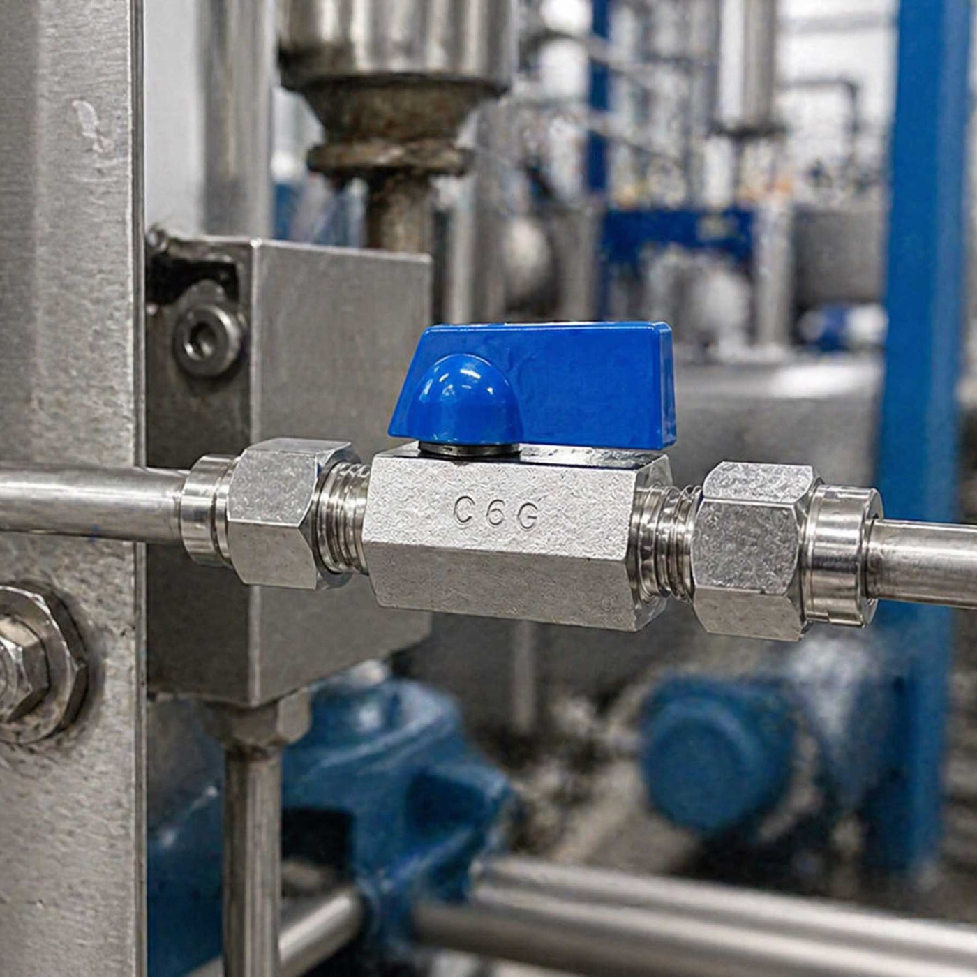 Midland 316SS Mini Ball Valve In Use