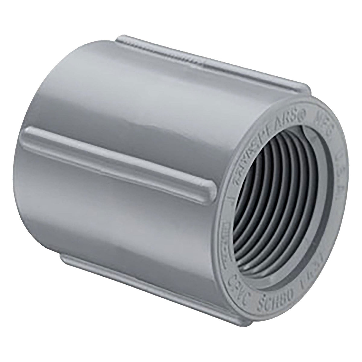 Spears CPVC Schedule 80, Coupling, Threaded, 1/4 in. to 4 in. Sizes