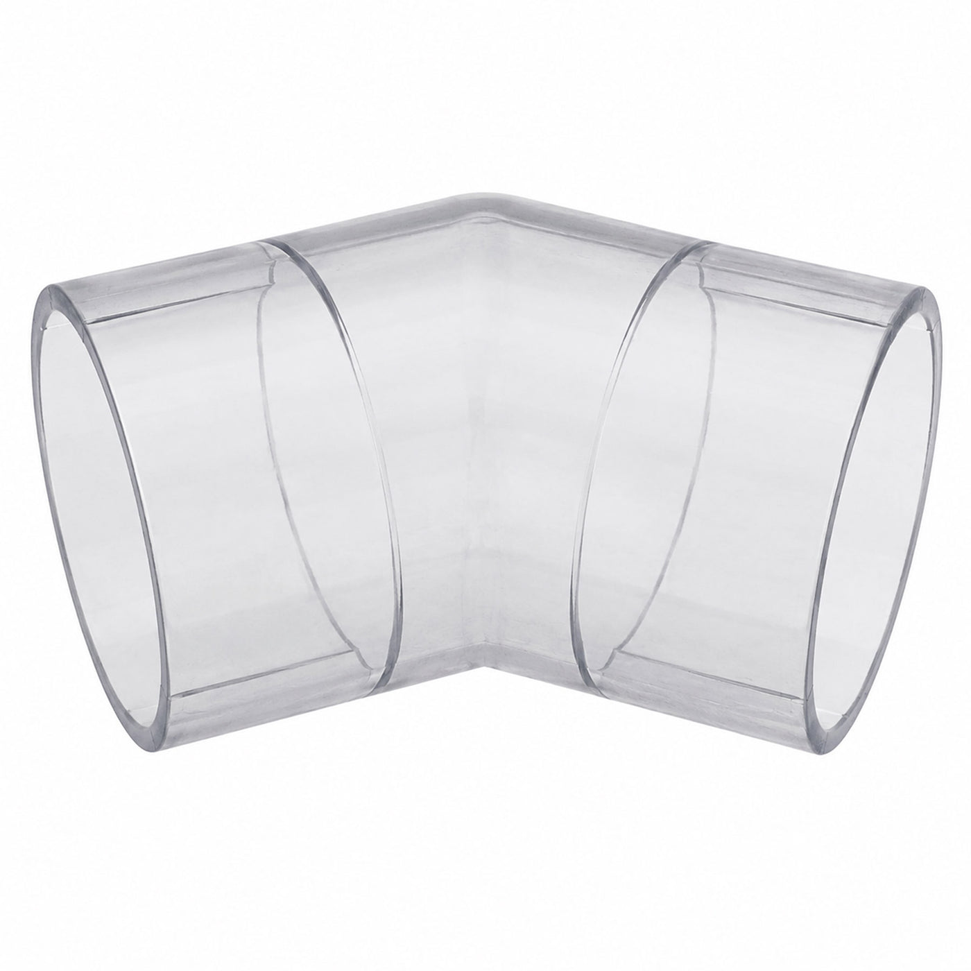 Spears 45 Degree Elbow Clear PVC 1/4 to 8 in. Socket x Socket Schedule 40