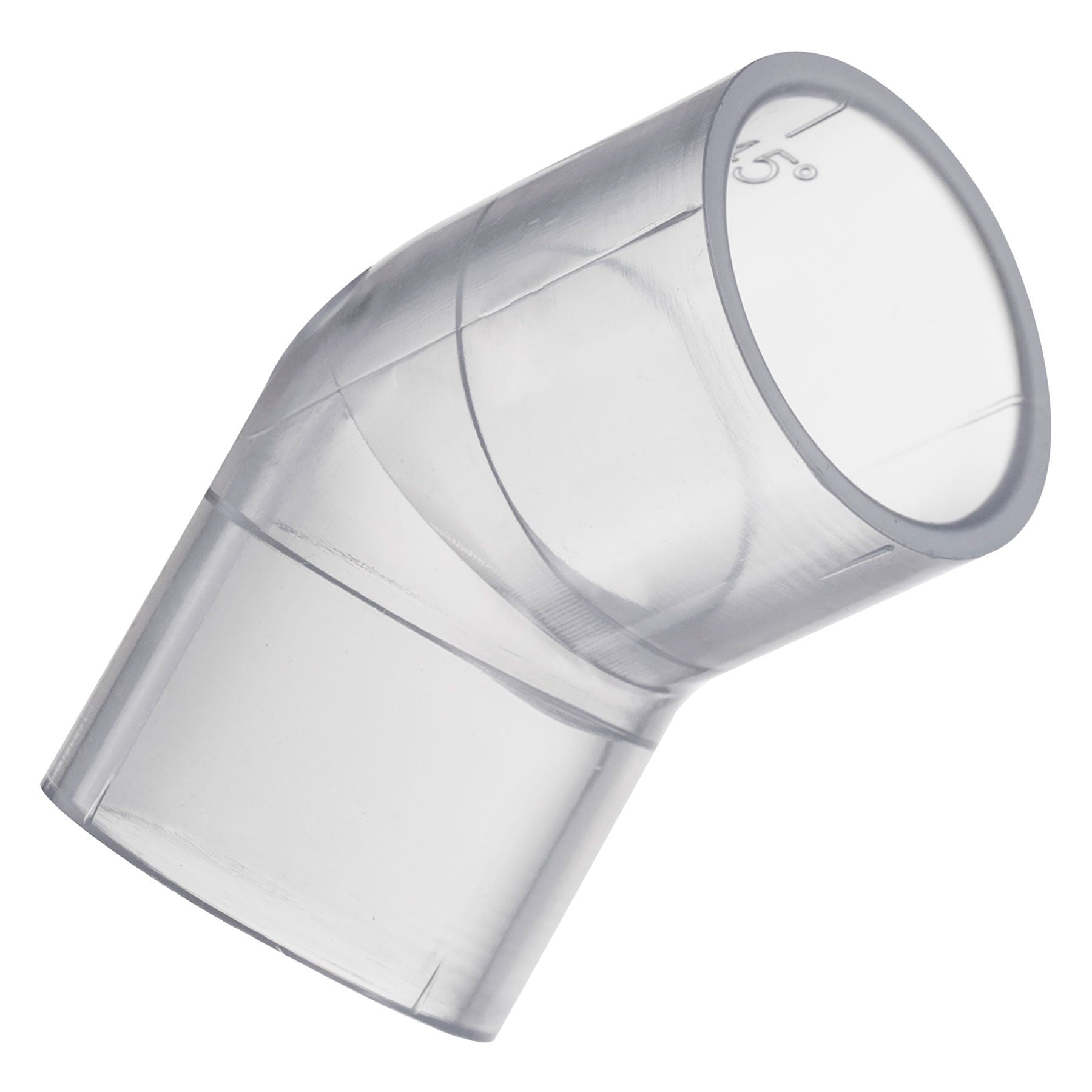 Spears 45 Degree Elbow Clear PVC 1/4 to 8 in. Socket x Socket Schedule 40