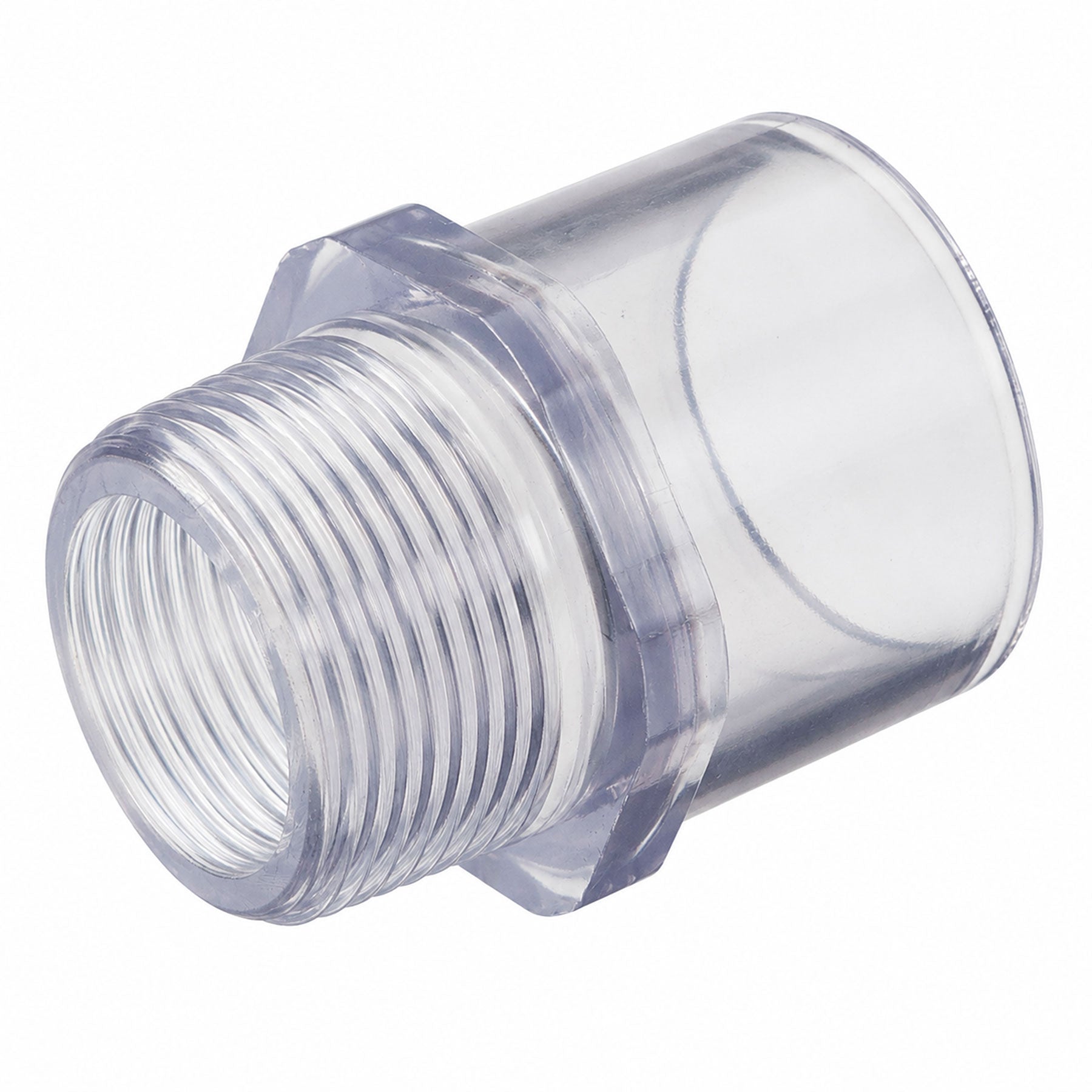Spears Male Adapter Clear PVC 3/8 to 4 in. Socket x MPT Schedule 40