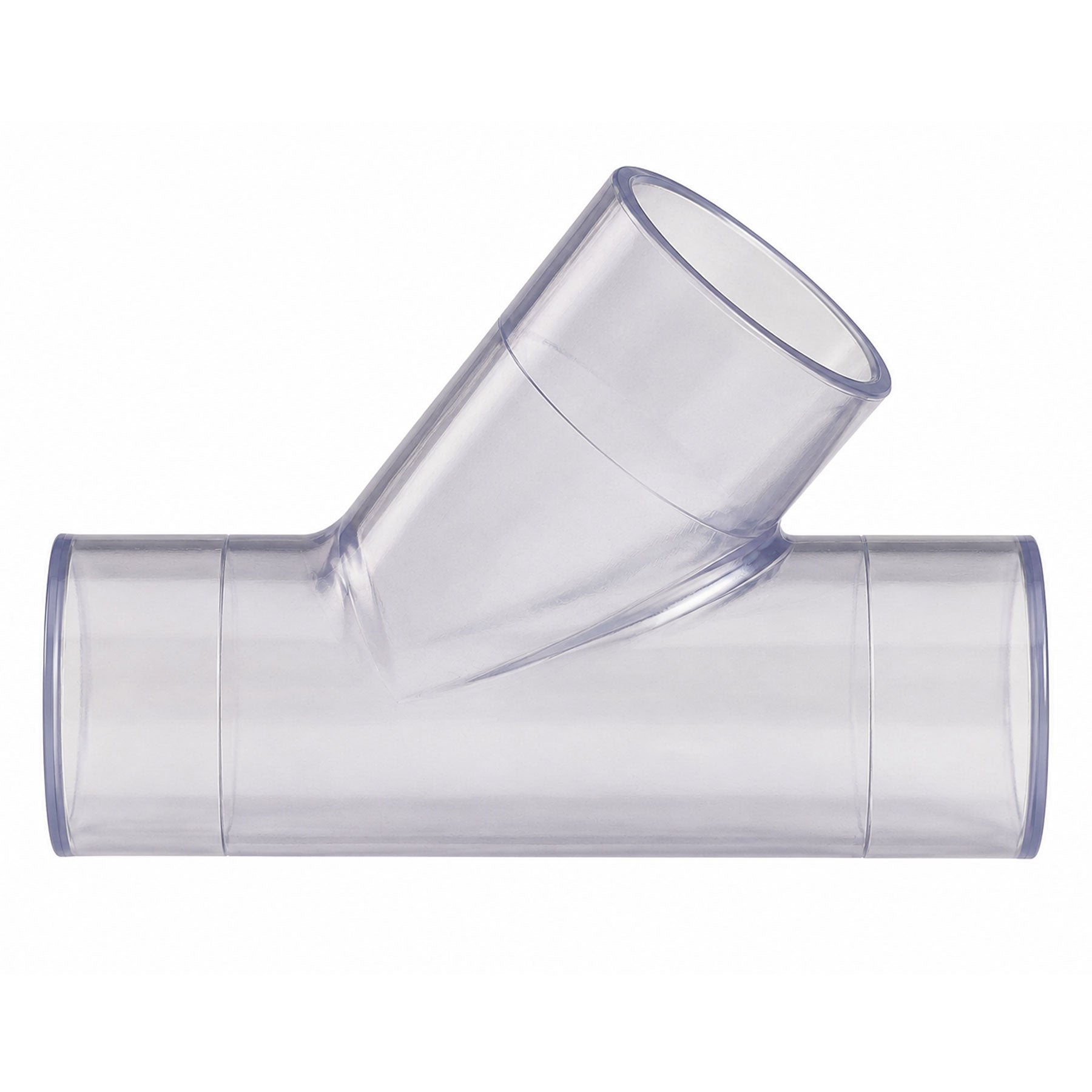 Spears WYE Clear PVC 1-1/2 to 5 in. Socket Schedule 40