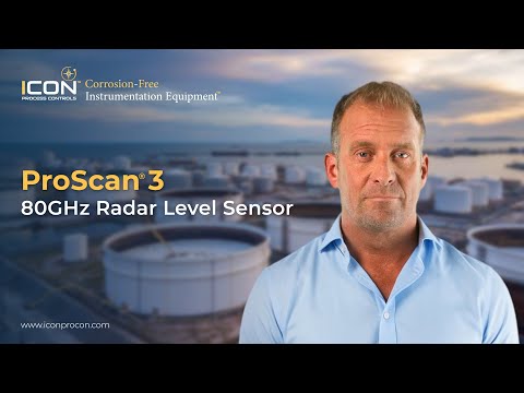 Icon ProScan 3 Continuous Radar Liquid Level Sensor Transmitter Video