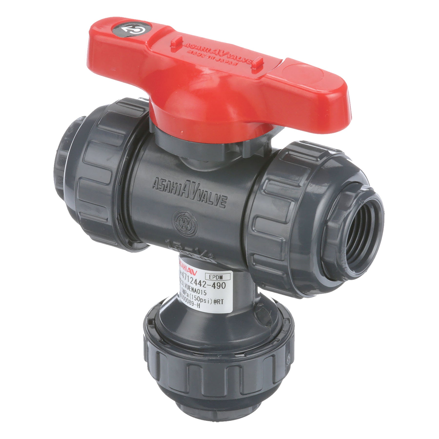 Asahi PVDF Type-23 Multiport Ball Valve 1/2 to 6 in.