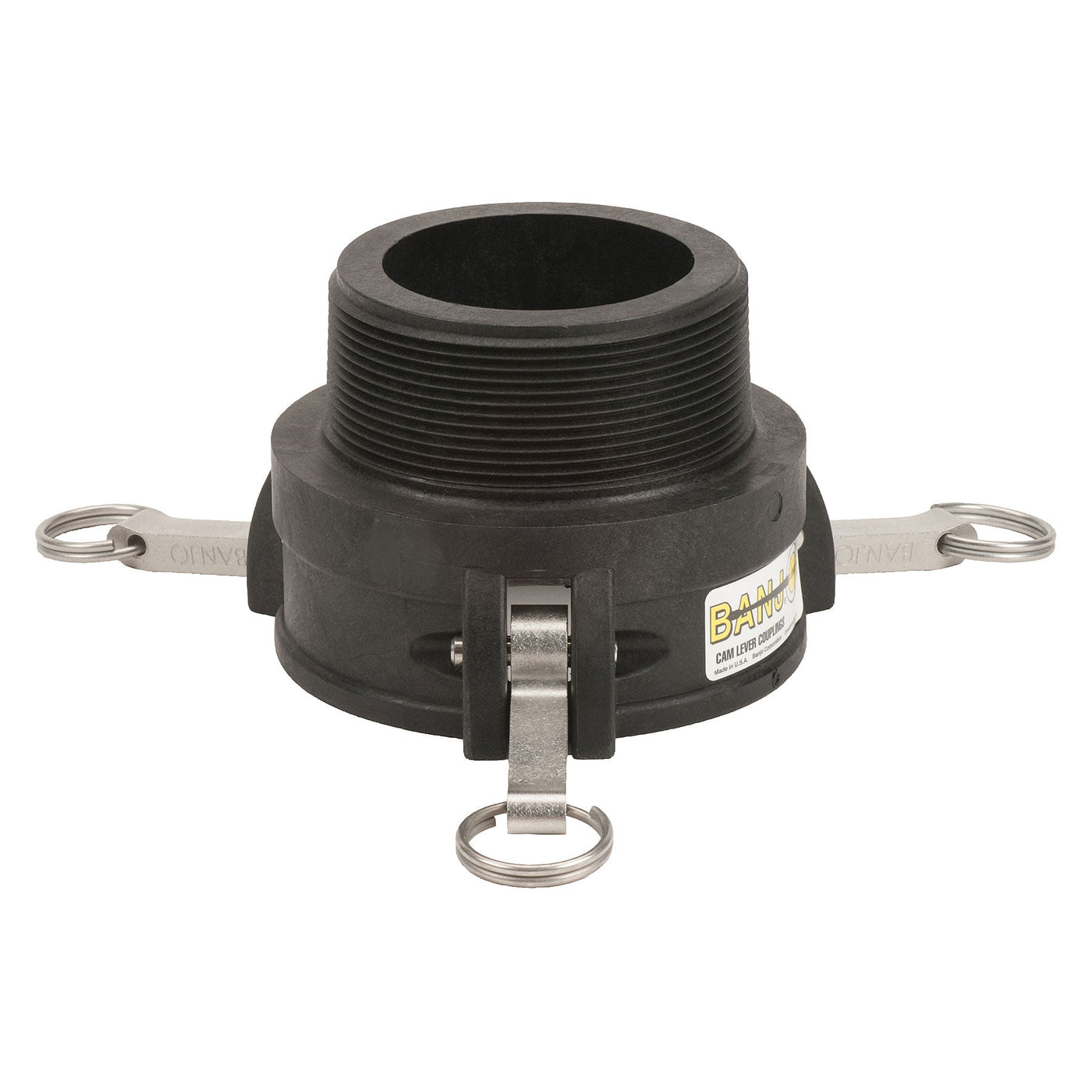 Banjo 303B200A Polypropylene Type B Female Coupler x MPT 1/2 in. to 4 in. Sizes