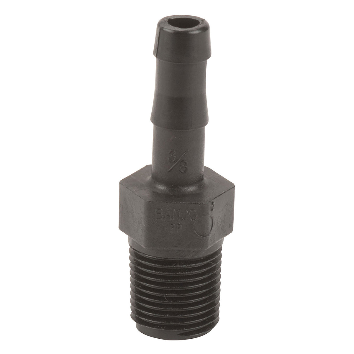 Banjo HB025-050 Polypropylene Straight Hose Barb MPT X HB 1/4 in. to 4 in. Sizes