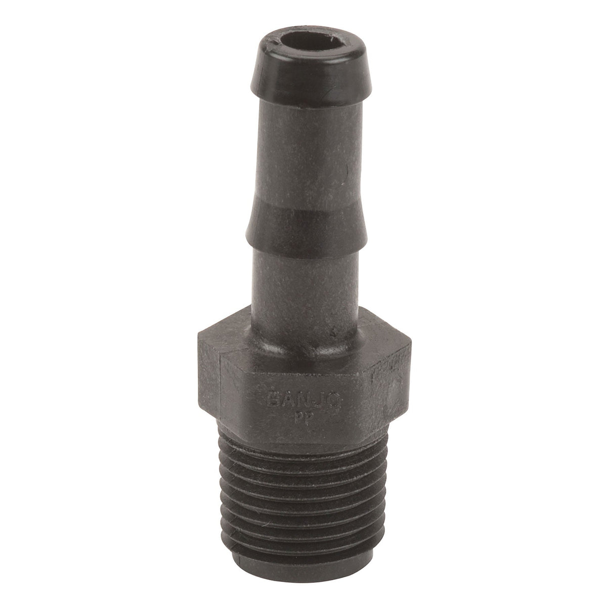 Banjo HB050-025 Polypropylene Straight Hose Barb MPT X HB 1/4 in. to 4 in. Sizes