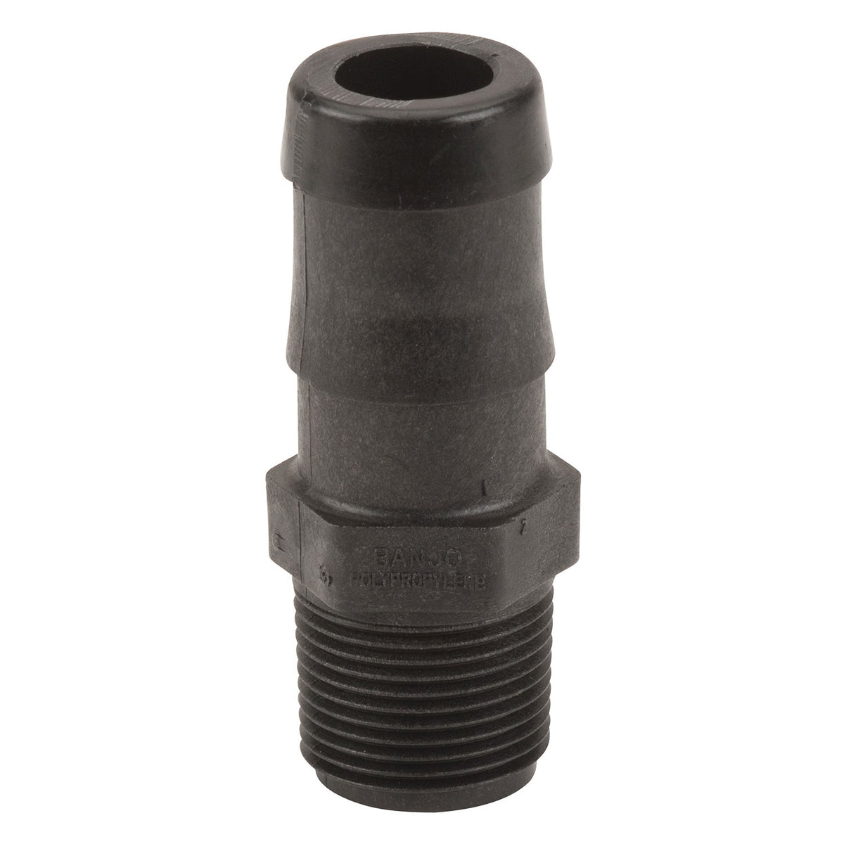 Banjo HB075-058 Polypropylene Straight Hose Barb MPT X HB 1/4 in. to 4 in. Sizes