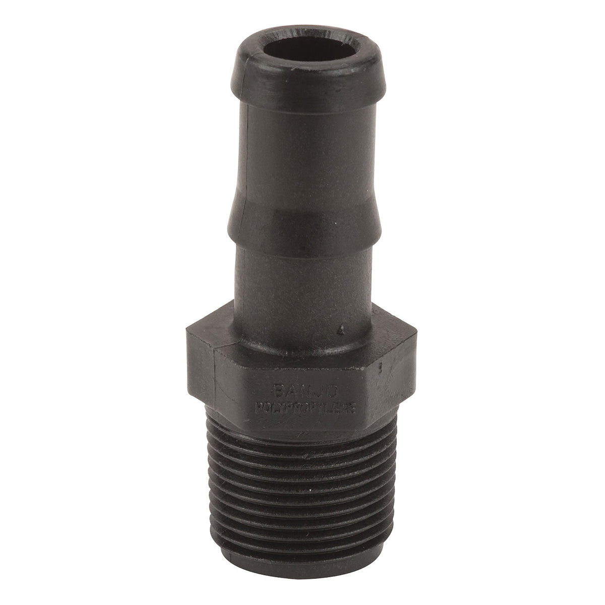 Banjo HB075-050 Polypropylene Straight Hose Barb MPT X HB 1/4 in. to 4 in. Sizes