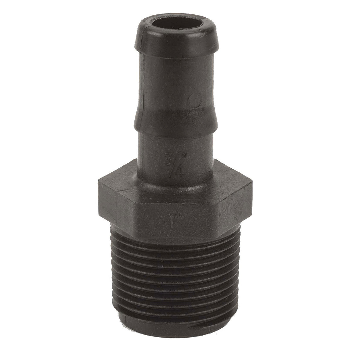 Banjo HB075 Polypropylene Straight Hose Barb MPT X HB 1/4 in. to 4 in. Sizes