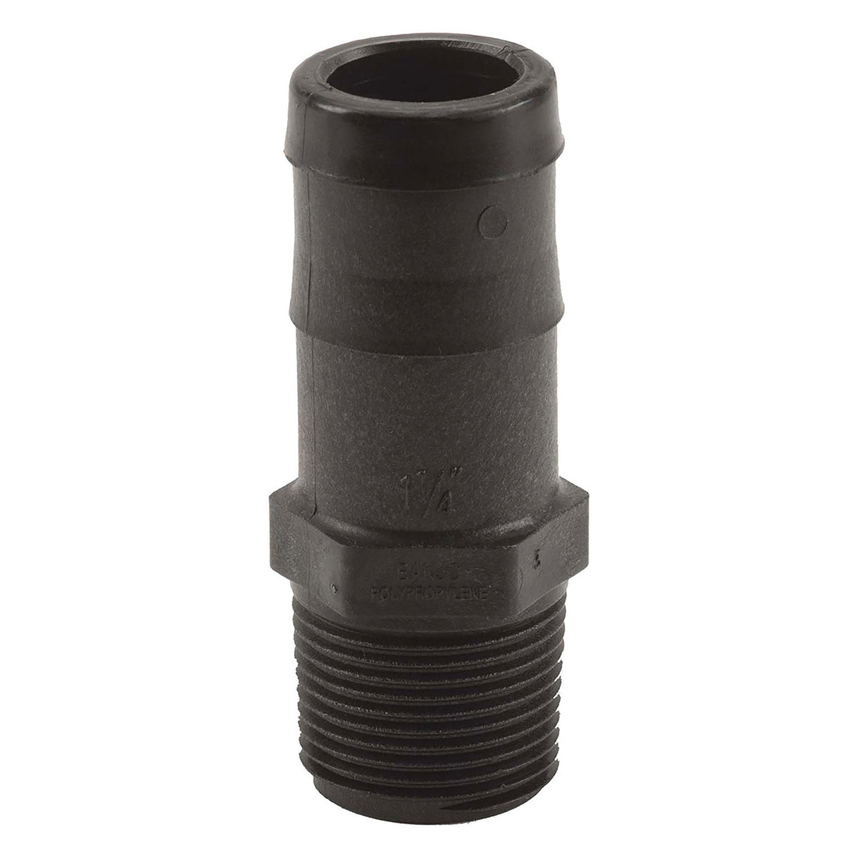 Banjo HB100-075 Polypropylene Straight Hose Barb MPT X HB 1/4 in. to 4 in. Sizes