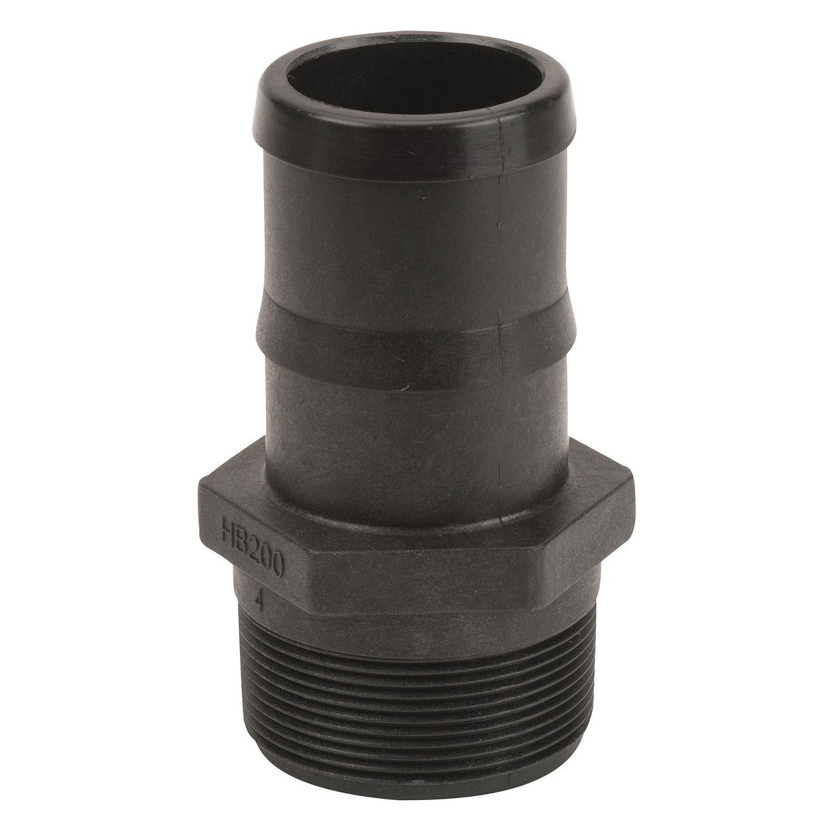 Banjo HB150-200 Polypropylene Straight Hose Barb MPT X HB 1/4 in. to 4 in. Sizes