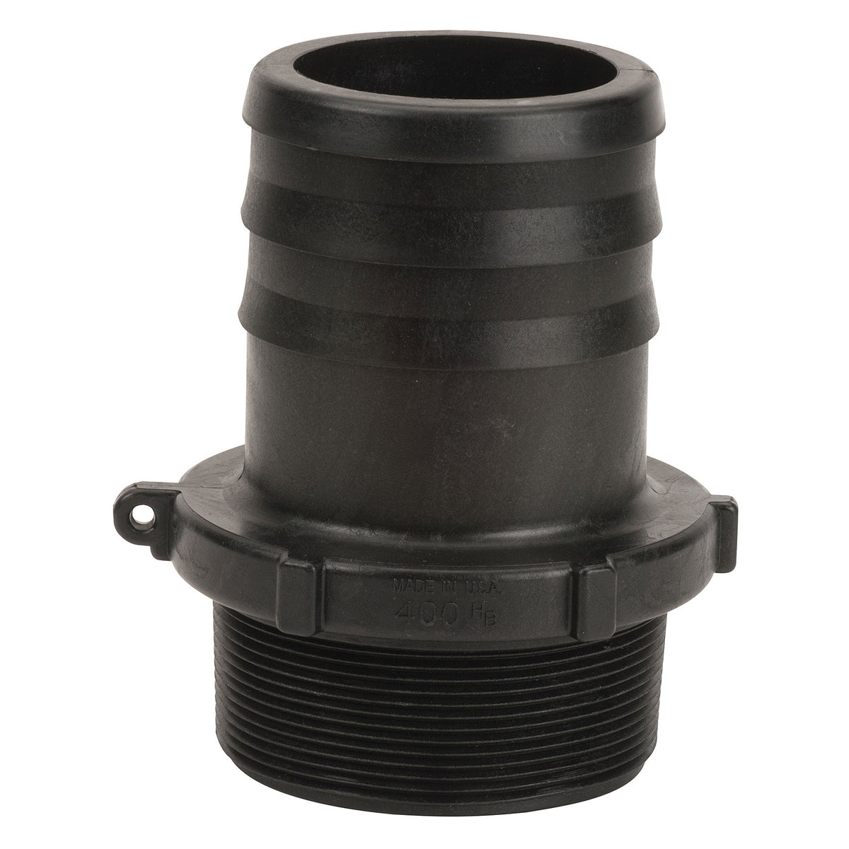 Banjo HB200 Polypropylene Straight Hose Barb MPT X HB 1/4 in. to 4 in. Sizes