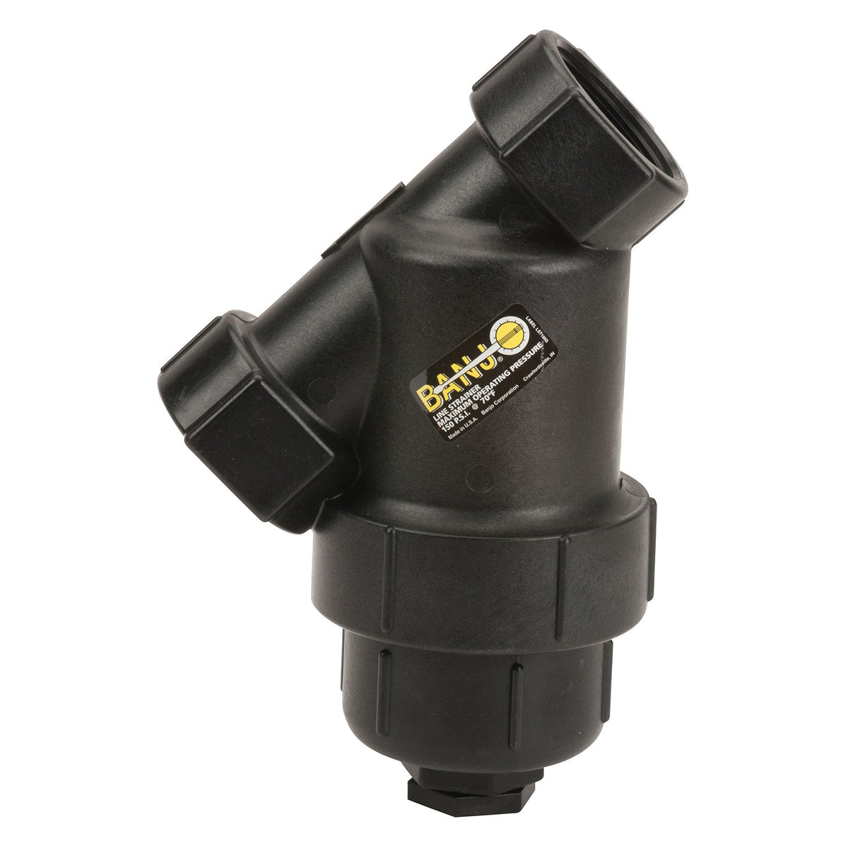 Banjo LS200-50 2 in. Polypropylene Y Strainer 6 to 120 Mesh