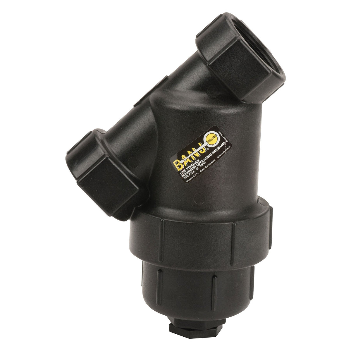 Banjo LS200-80 2 in. Polypropylene Y Strainer 6 to 120 Mesh