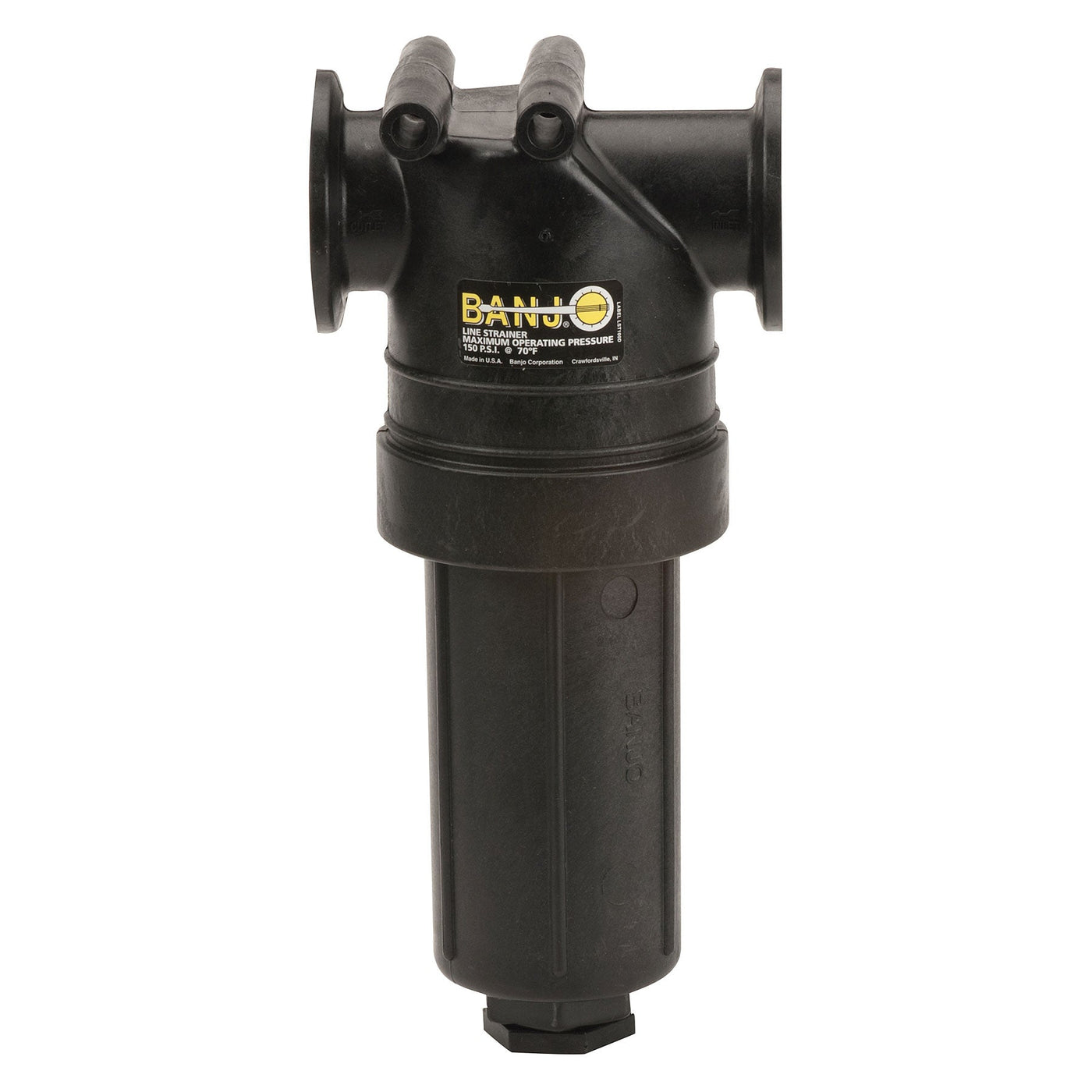 Banjo MLST150-50 2 in. Polypropylene Manifold T Line Strainer 30 to 100 Mesh