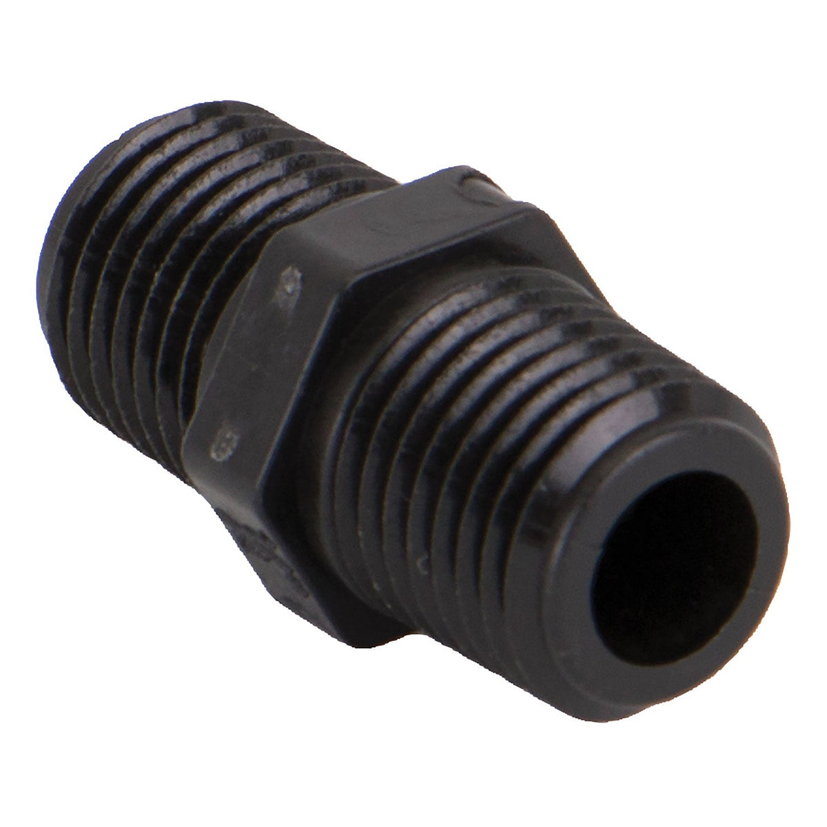 Banjo NIP025-SH Polypropylene Nipple MPT 1/4 in. to 3 in. Sizes Short to 6 in. Lengths