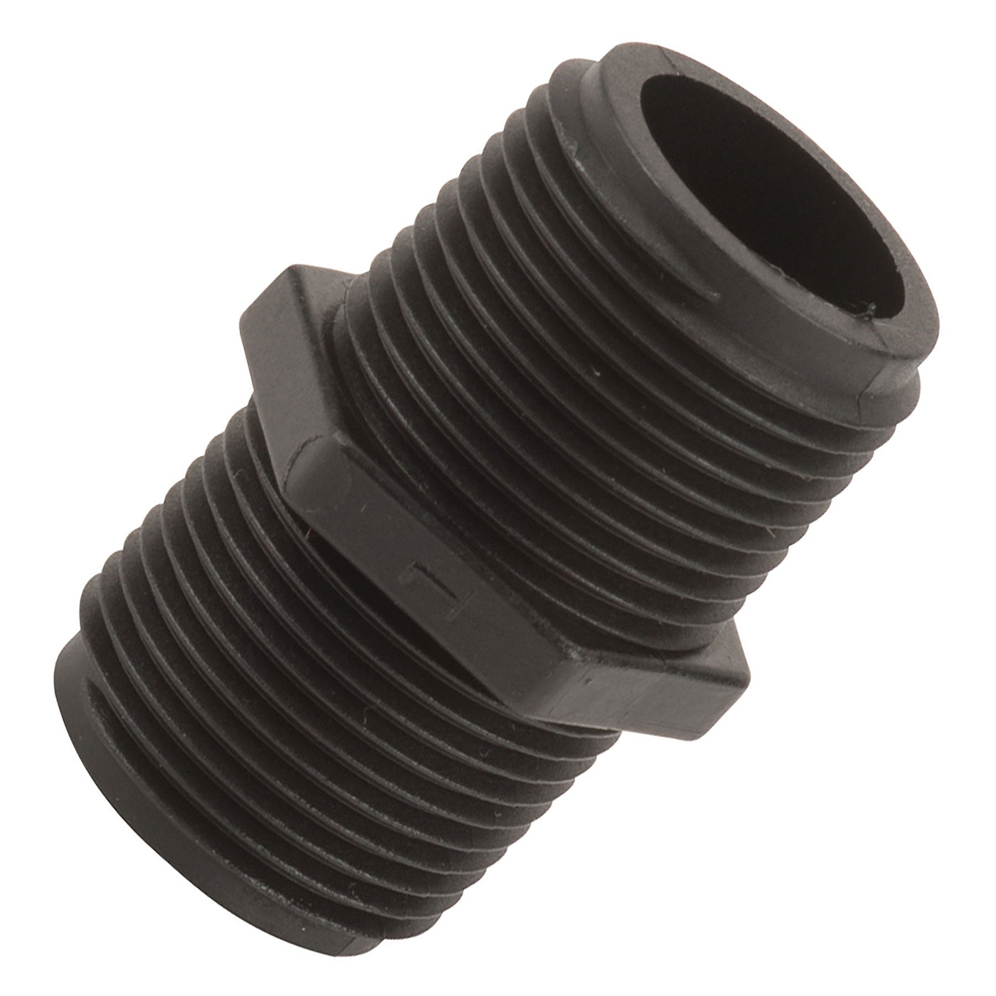 Banjo NIP075-SH Polypropylene Nipple MPT 1/4 in. to 3 in. Sizes Short to 6 in. Lengths