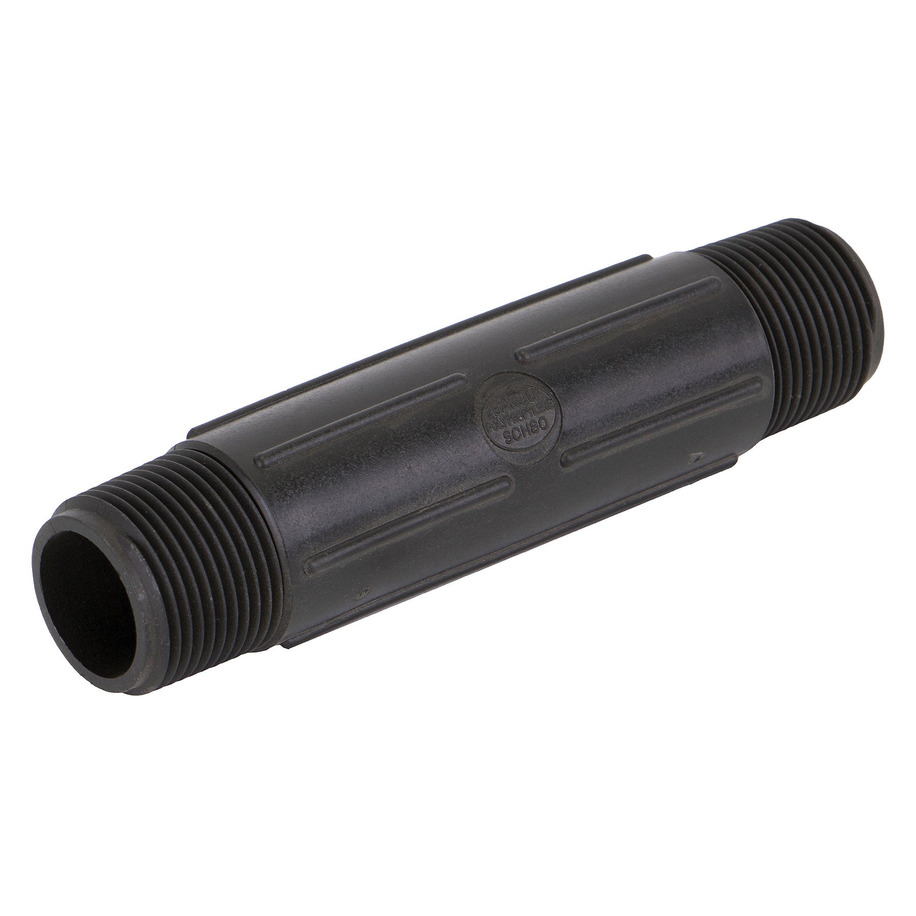Banjo NIP100-6 Polypropylene Nipple MPT 1/4 in. to 3 in. Sizes Short to 6 in. Lengths