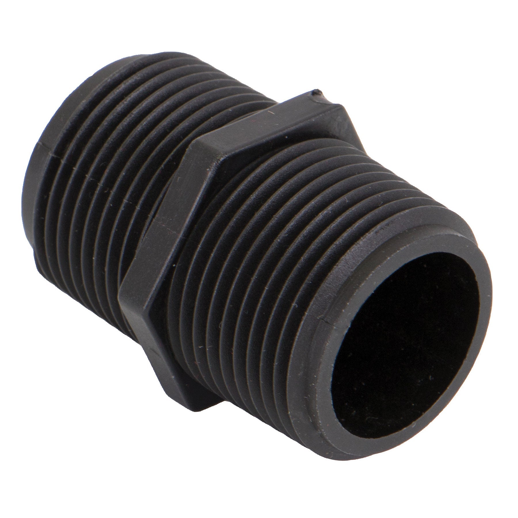 Banjo NIP100-SH Polypropylene Nipple MPT 1/4 in. to 3 in. Sizes Short to 6 in. Lengths