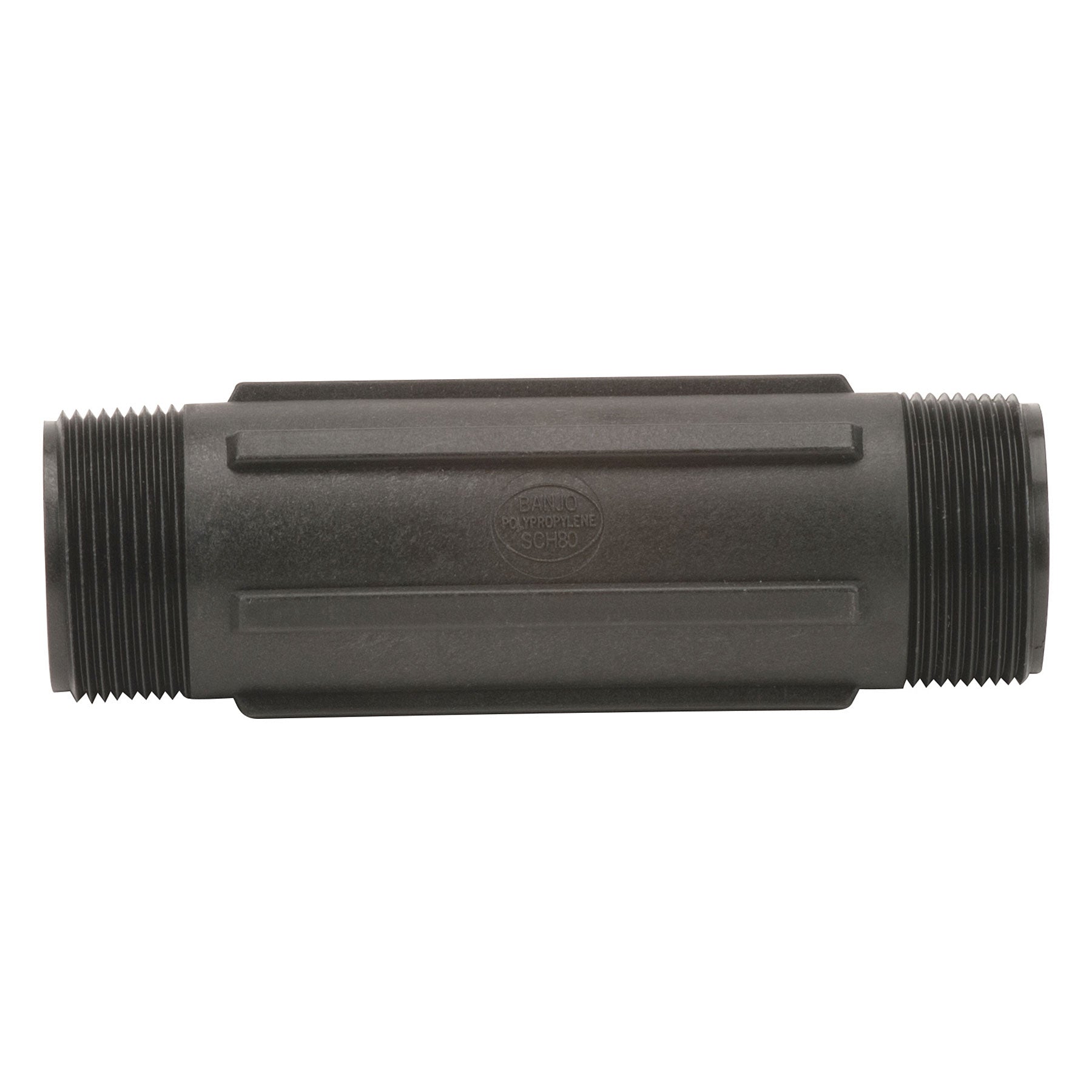 Banjo NIP150-5 Polypropylene Nipple MPT 1/4 in. to 3 in. Sizes Short to 6 in. Lengths