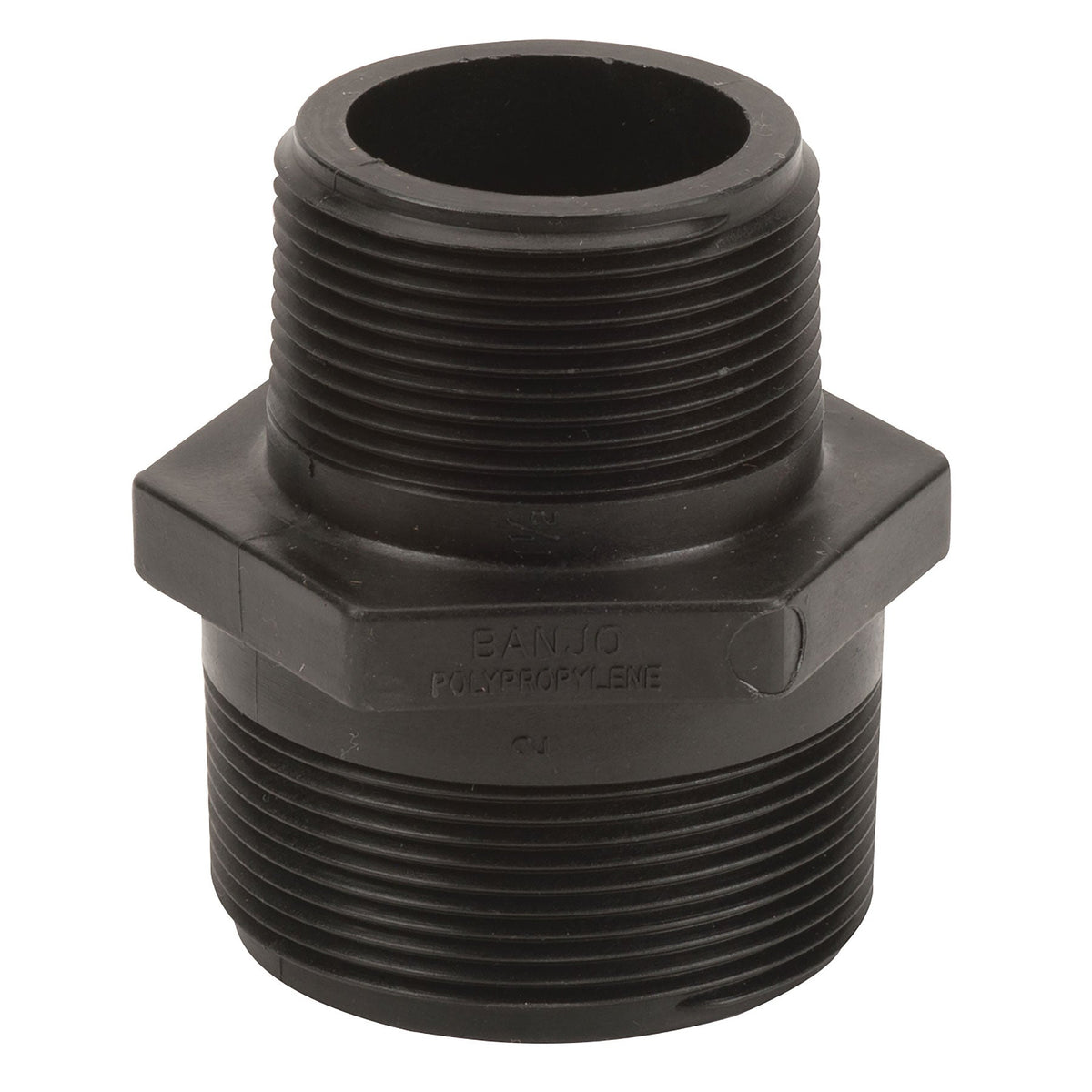 Banjo RN200-150 Polypropylene Reducing Nipple MPT 3/8 in. to 3 in. Sizes