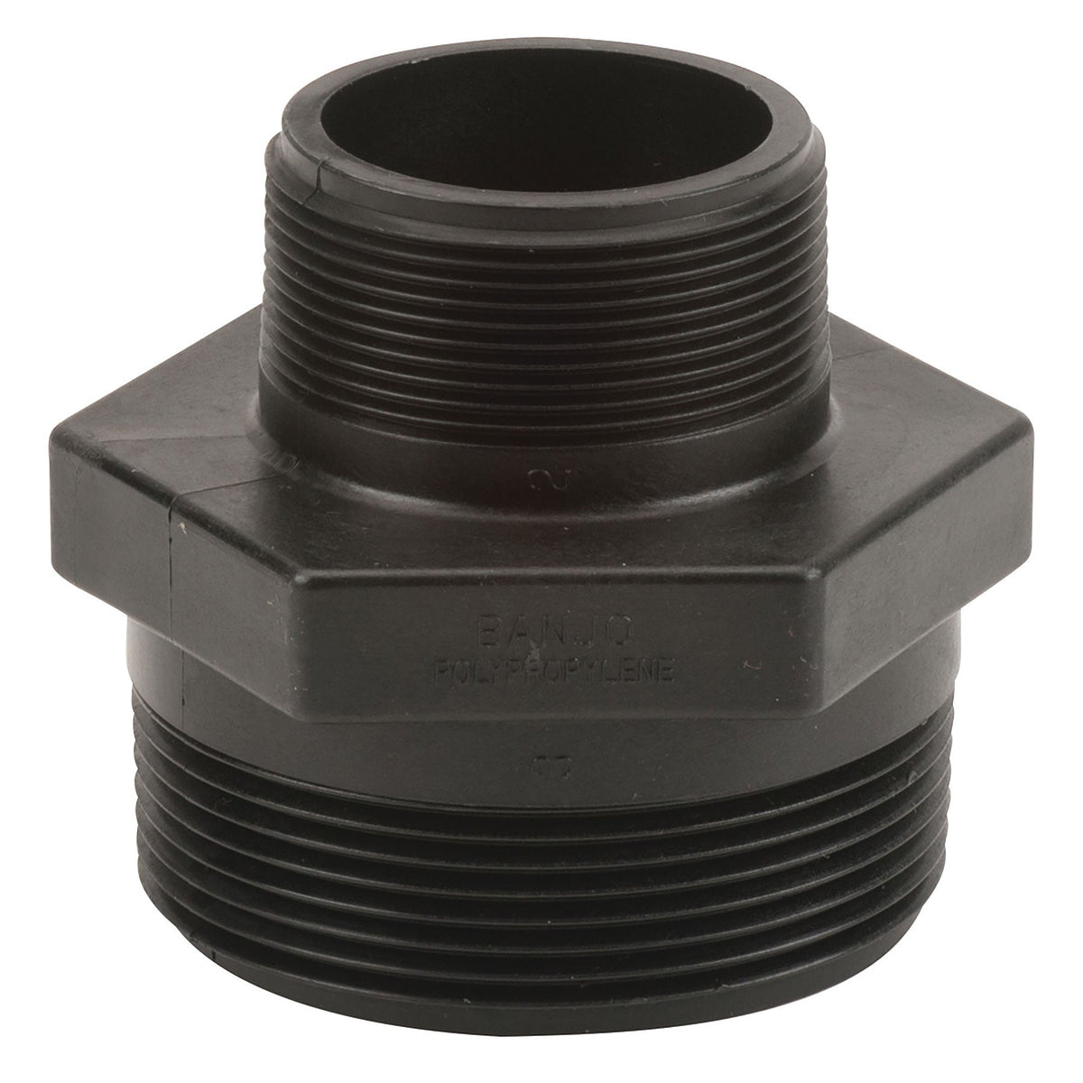 Banjo RN300-200 Polypropylene Reducing Nipple MPT 3/8 in. to 3 in. Sizes