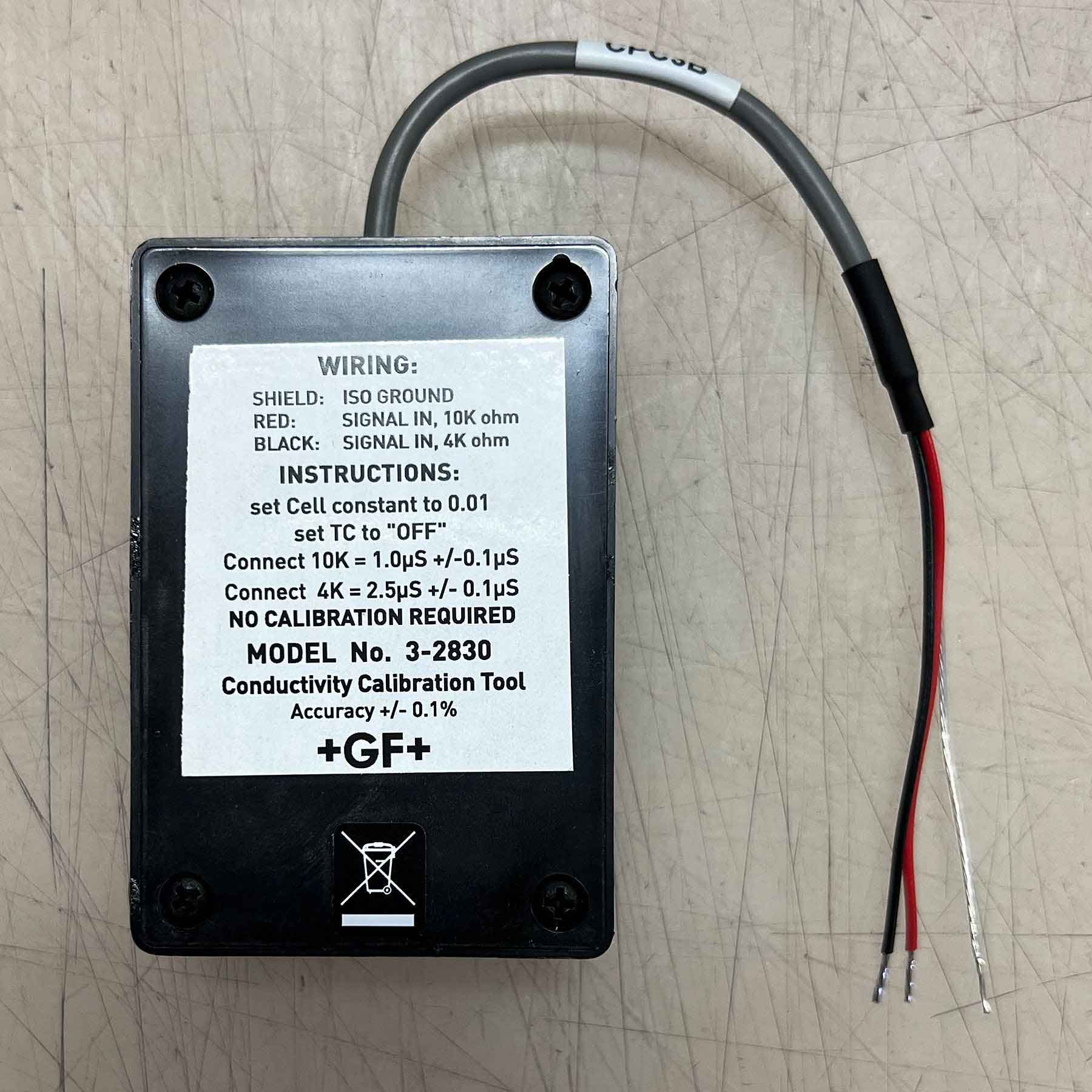 GF Signet CLEARANCE - GF Signet Conductivity Calibration Tool - 3-2830
