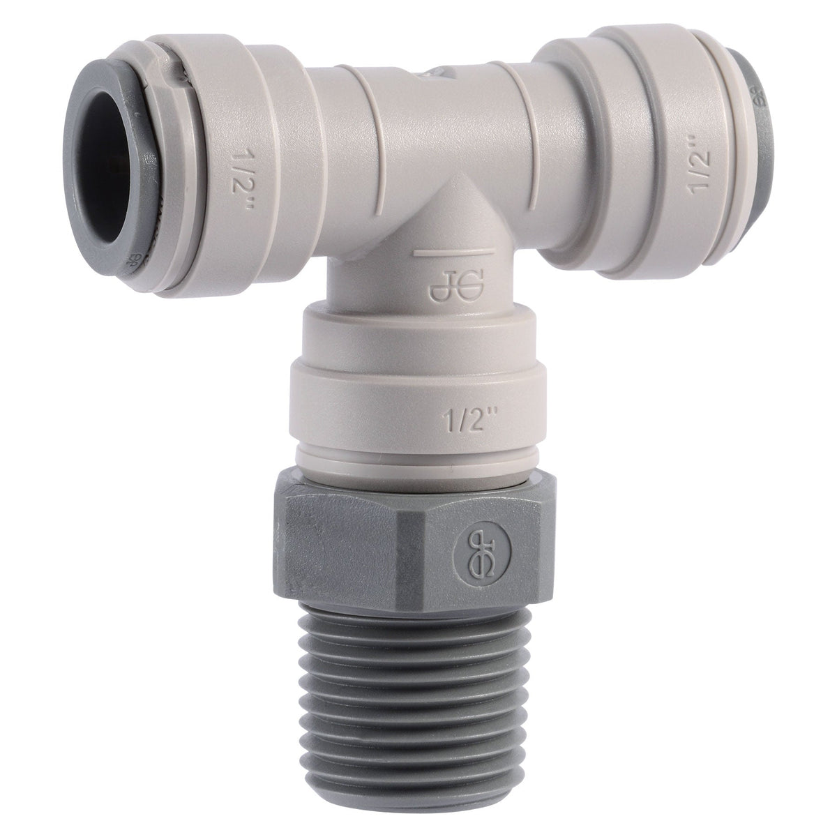 John Guest Swivel Branch Tee 1/8 in. to 1/2 in. Sizes