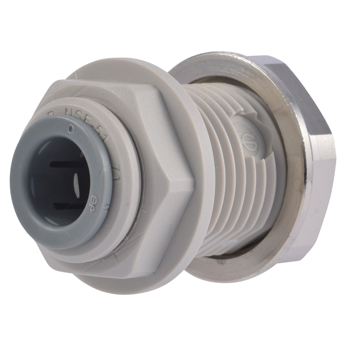 John Guest Reducing Bulkhead Union 1/4 in. to 1/2 in. Sizes