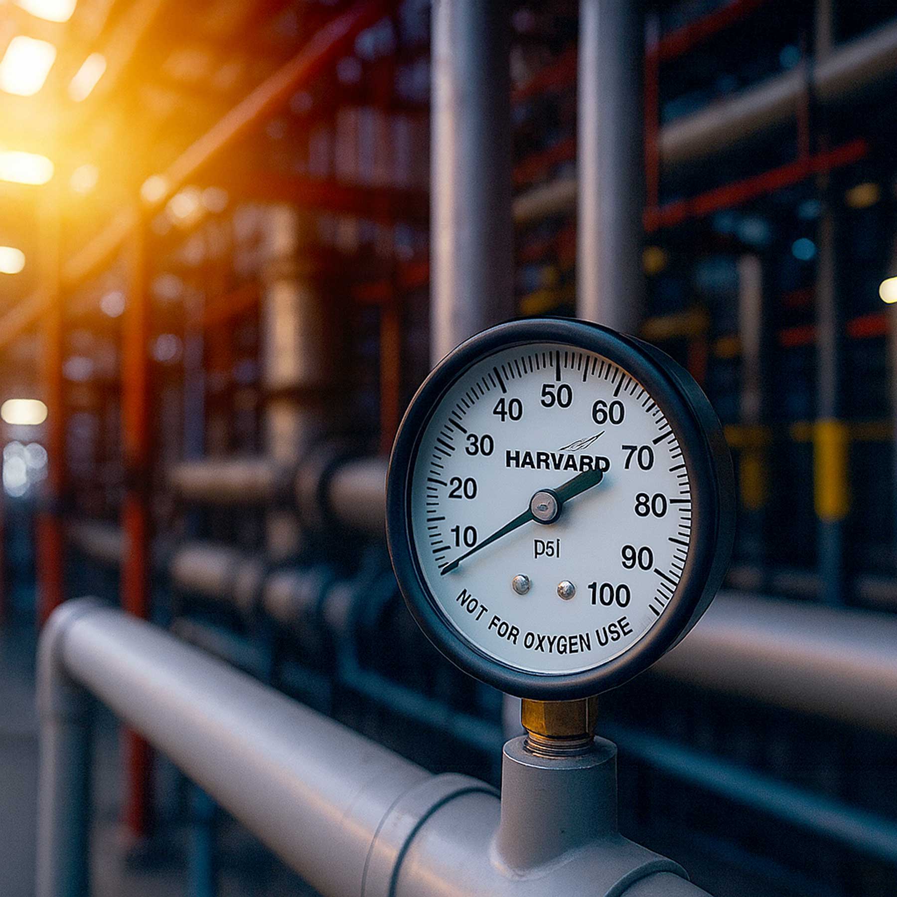 American Granby Harvard Pressure Gauge In Use