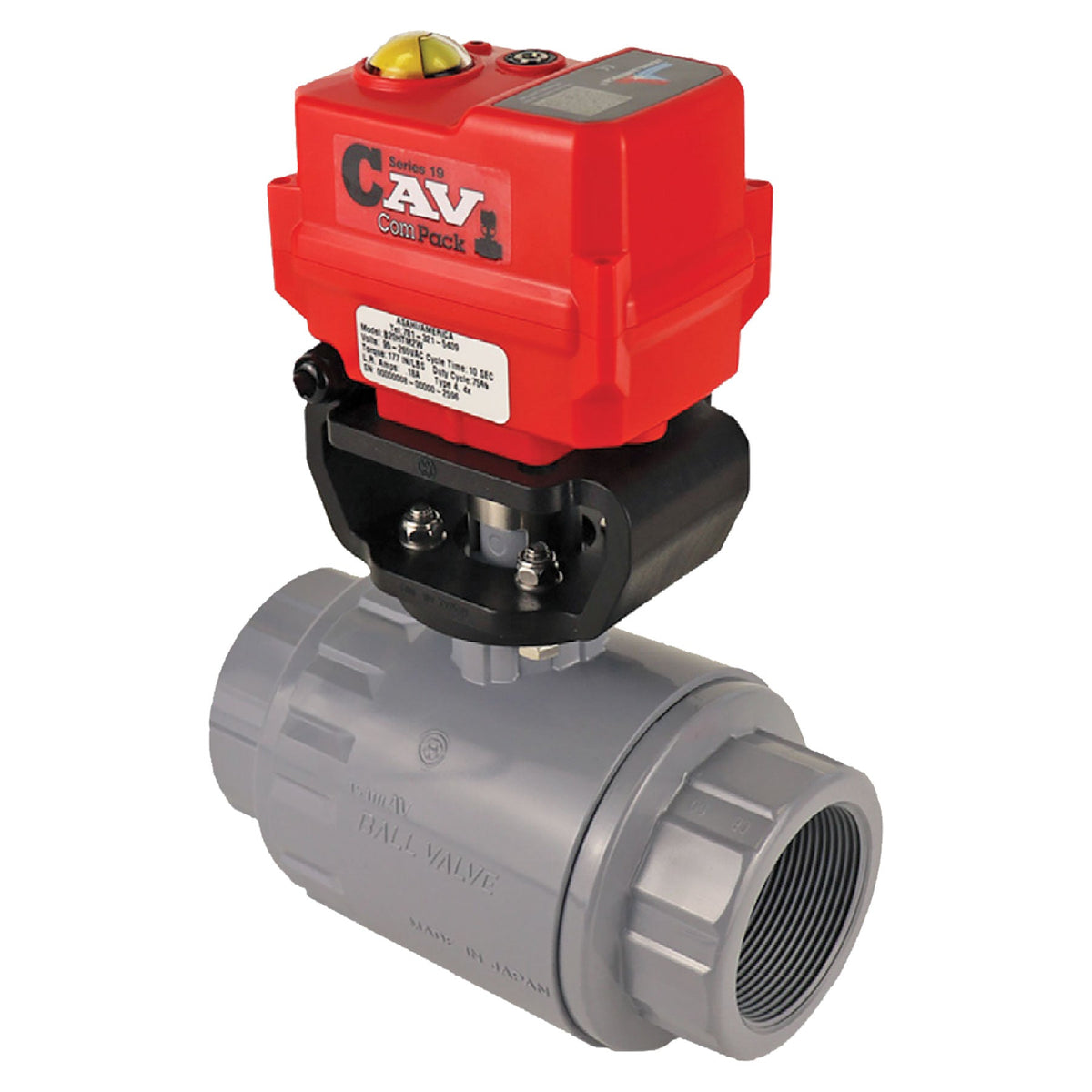 Asahi Series 19 CAV Failsafe Electric Actuated Omni Type-27 Ball Valve