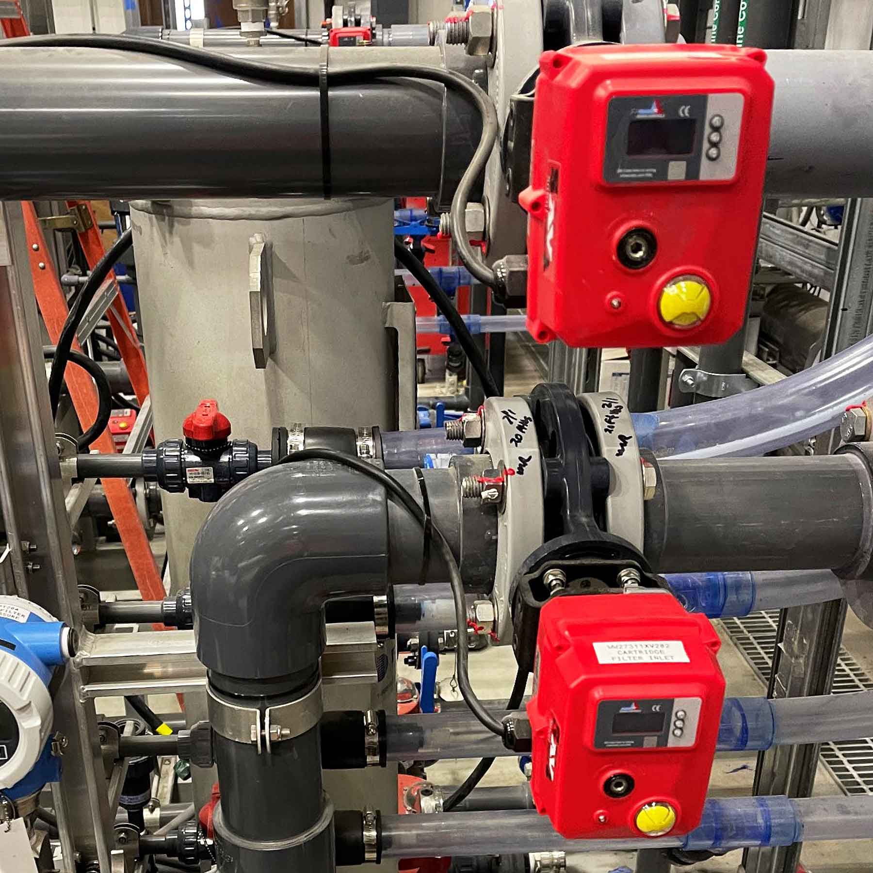 Asahi Series 19 CAV SAV Electric Actuators In Use