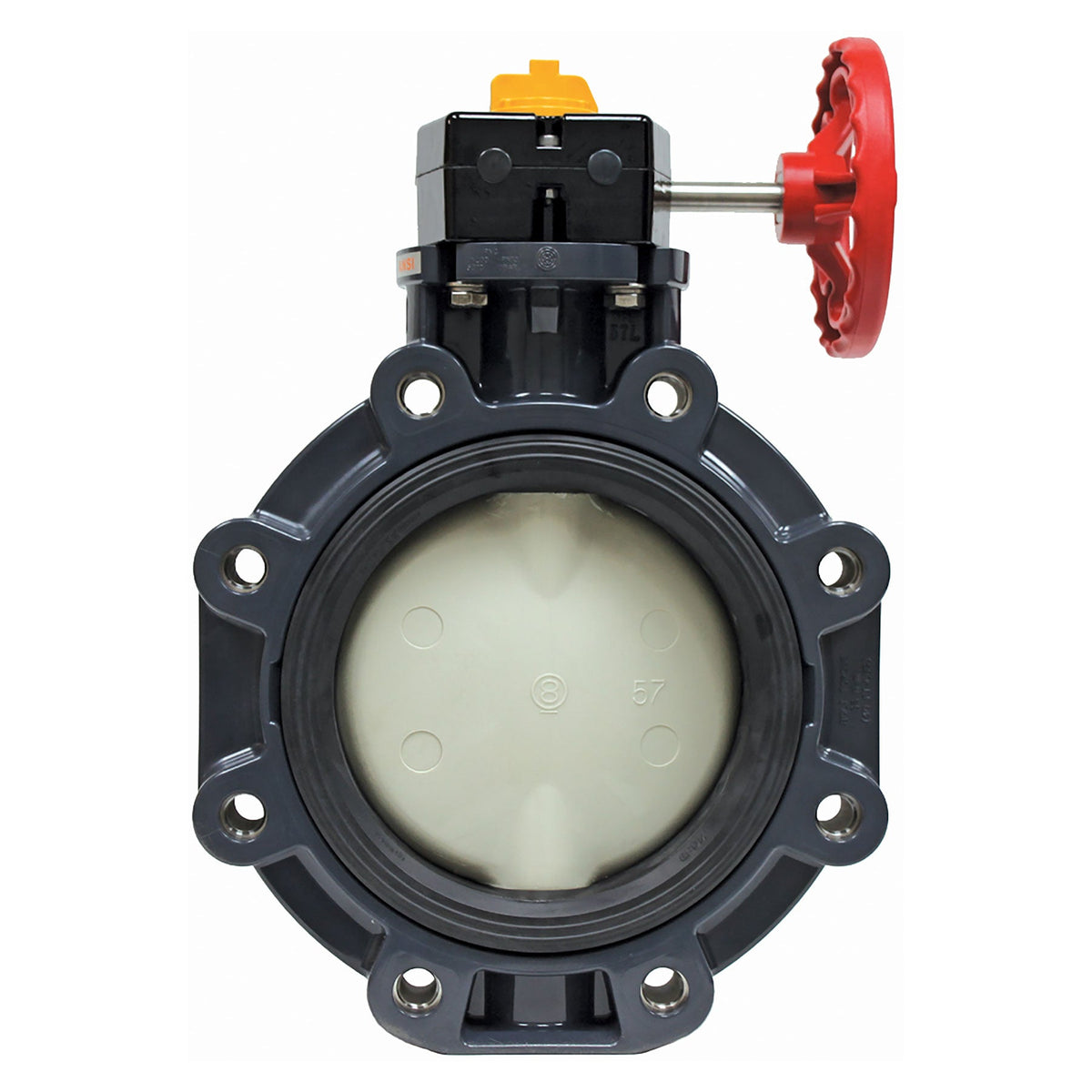 Asahi 10 in. PVC/EPDM/PP Disc Type-57 Butterfly Valve 316 SS Lug Style