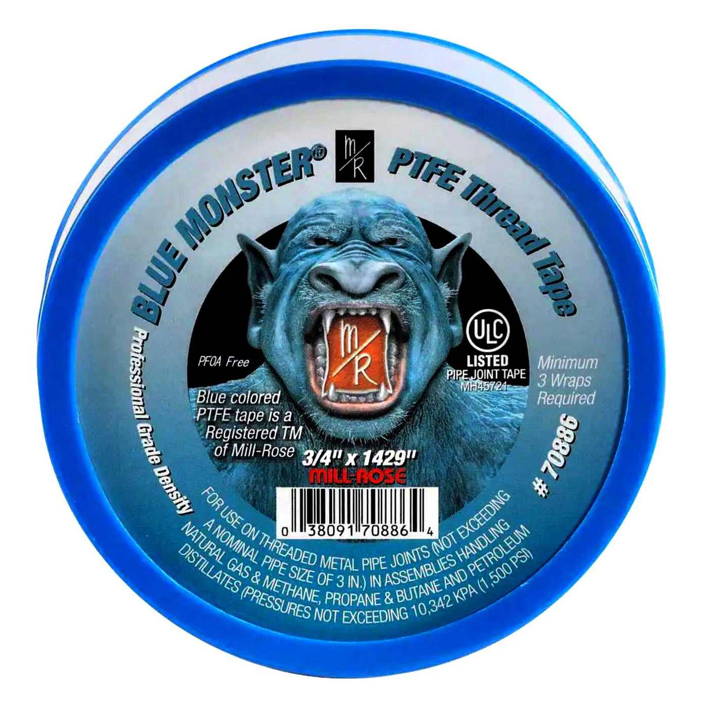 Blue Monster Industrial PTFE Thread Seal Tape