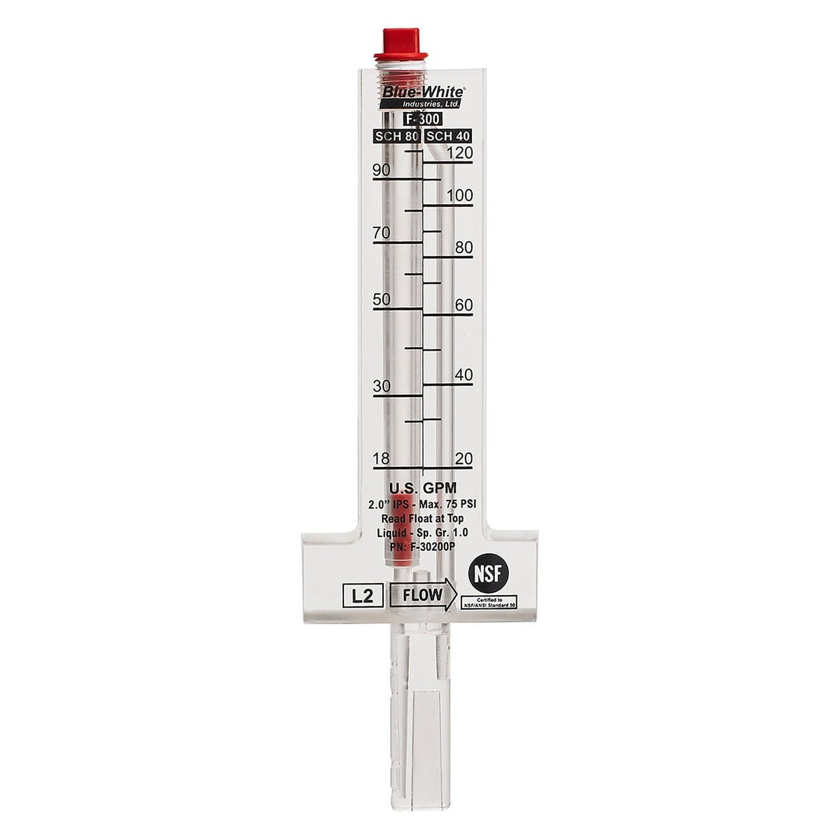 Blue-White F-300 Acrylic Flow Meters