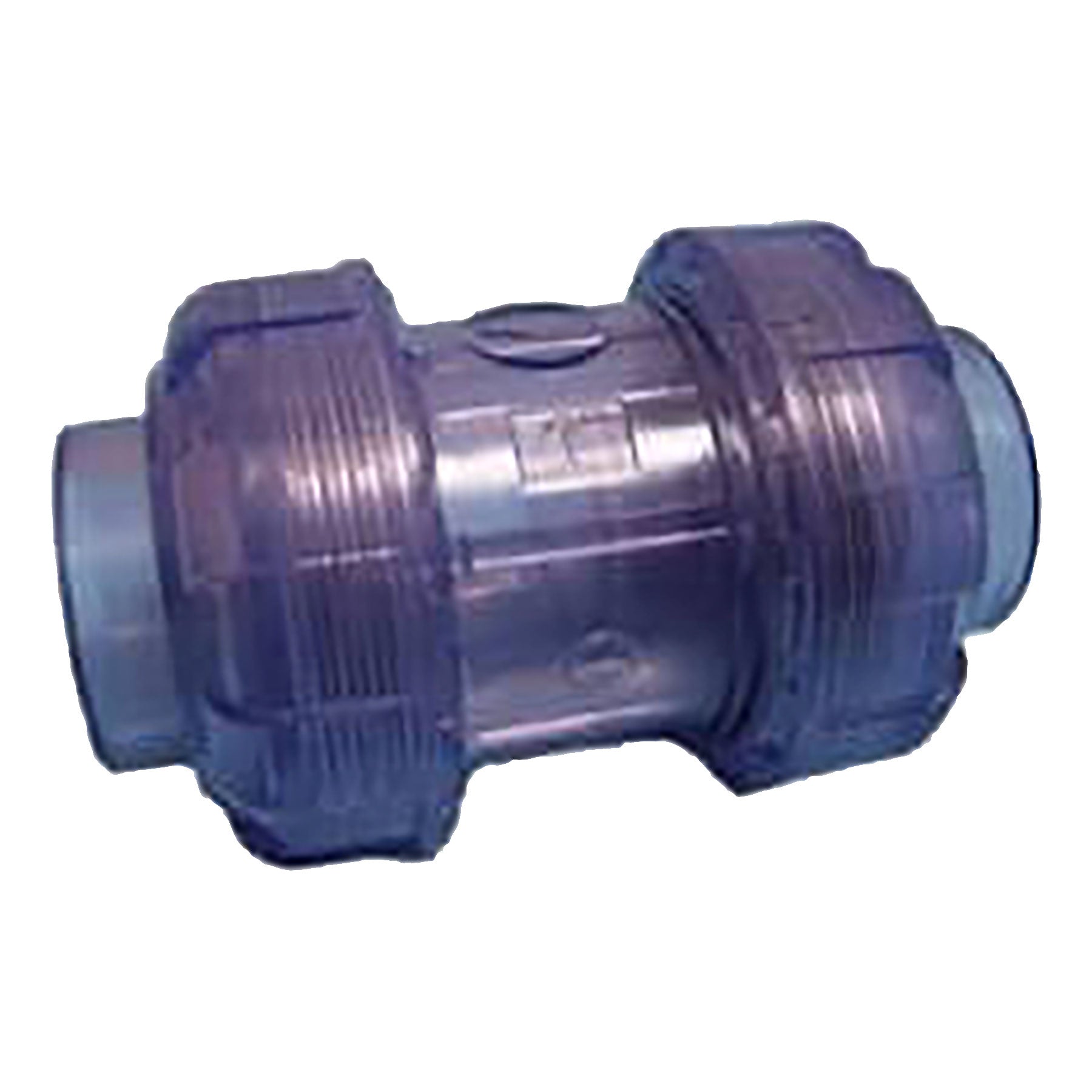 Check Valve, Clear PVC, 1/2 in. to 1 in. Sizes, Socket, True Union