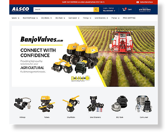 Welcome banjovalves.com customers to the NEW alscoind.com - Where Expertise Meets Exceptional Customer Service