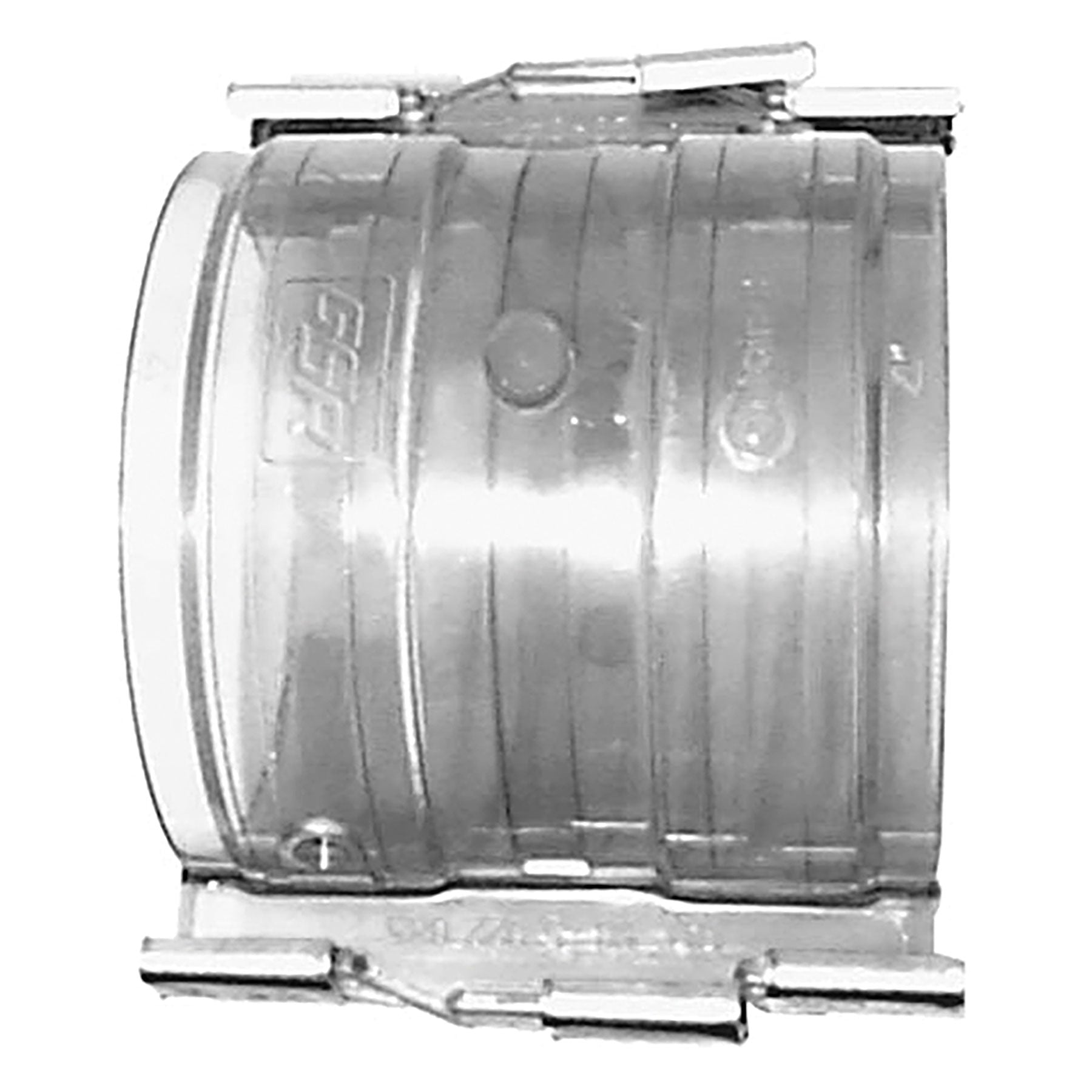 GF Contain-It, Clear PVC, Split Containment, Coupling Standard, Socket, 3 in. to 6 in. Sizes, Package of 5