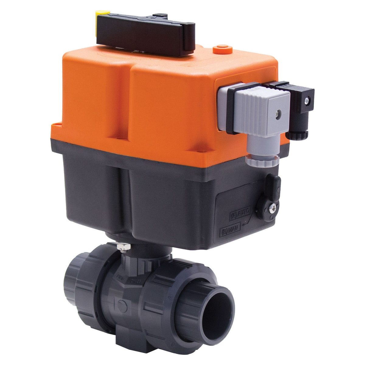 Georg Fischer 1/2 in. PVC/FPM Electric Actuated Ball Valve