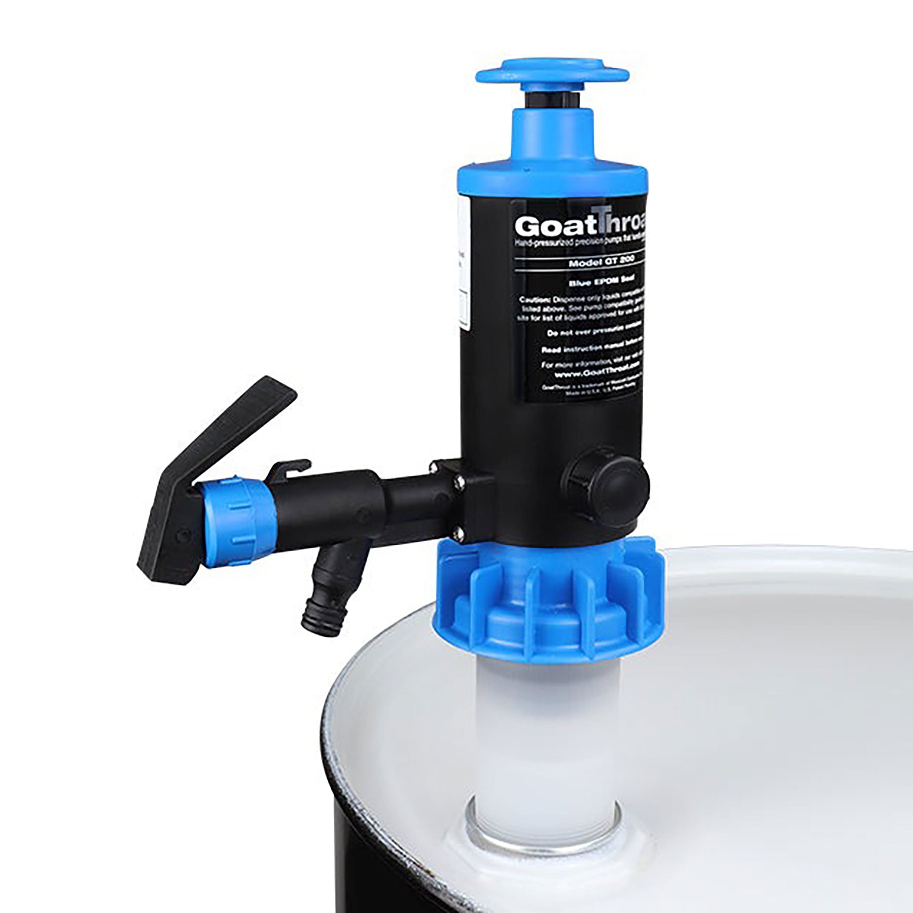 GoatThroat Pump with EPDM Seal and 4 in. Drum Standoff