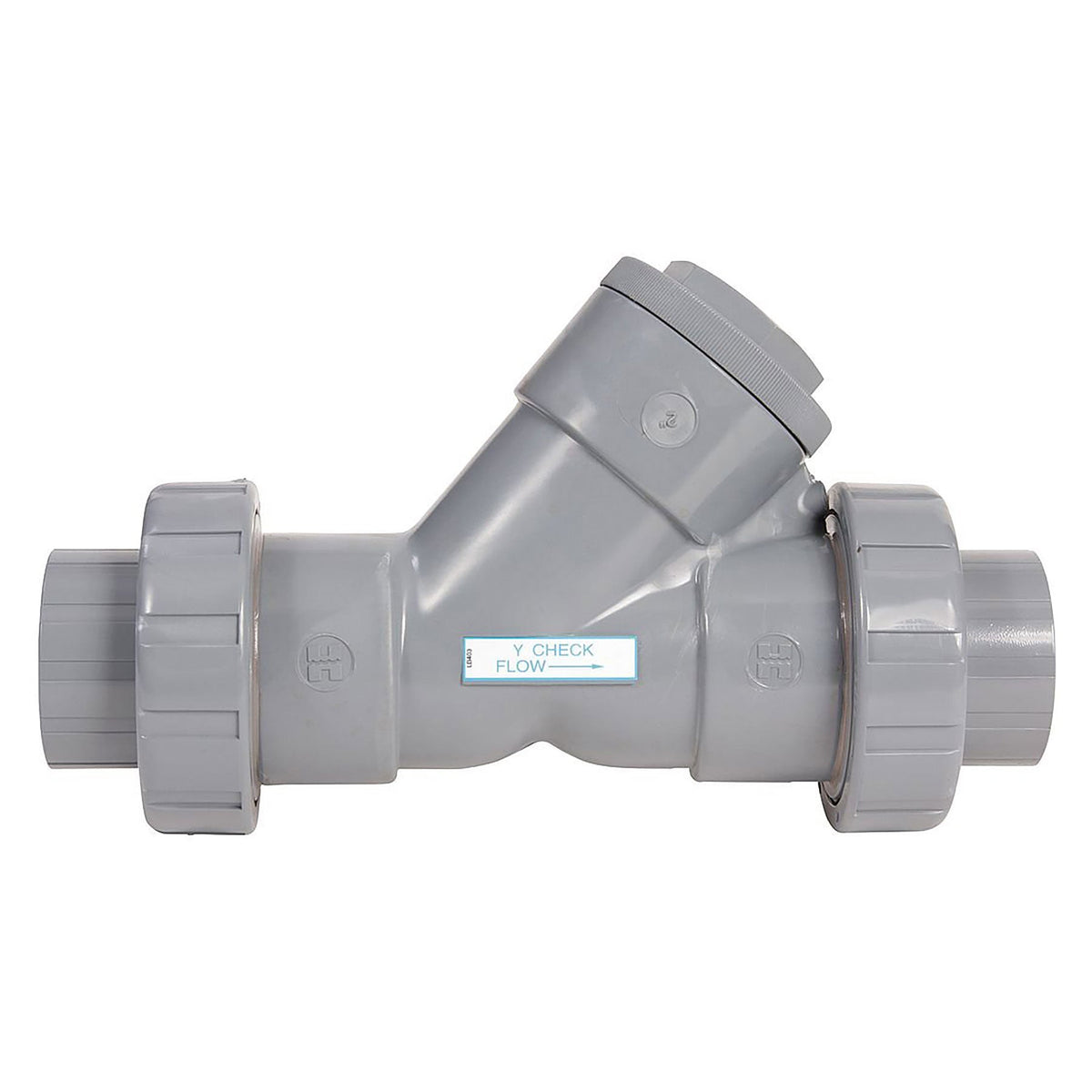 Hayward YC Series Y-Check Valve, PVC/FPM, 1/2 in. to 4 in. Sizes