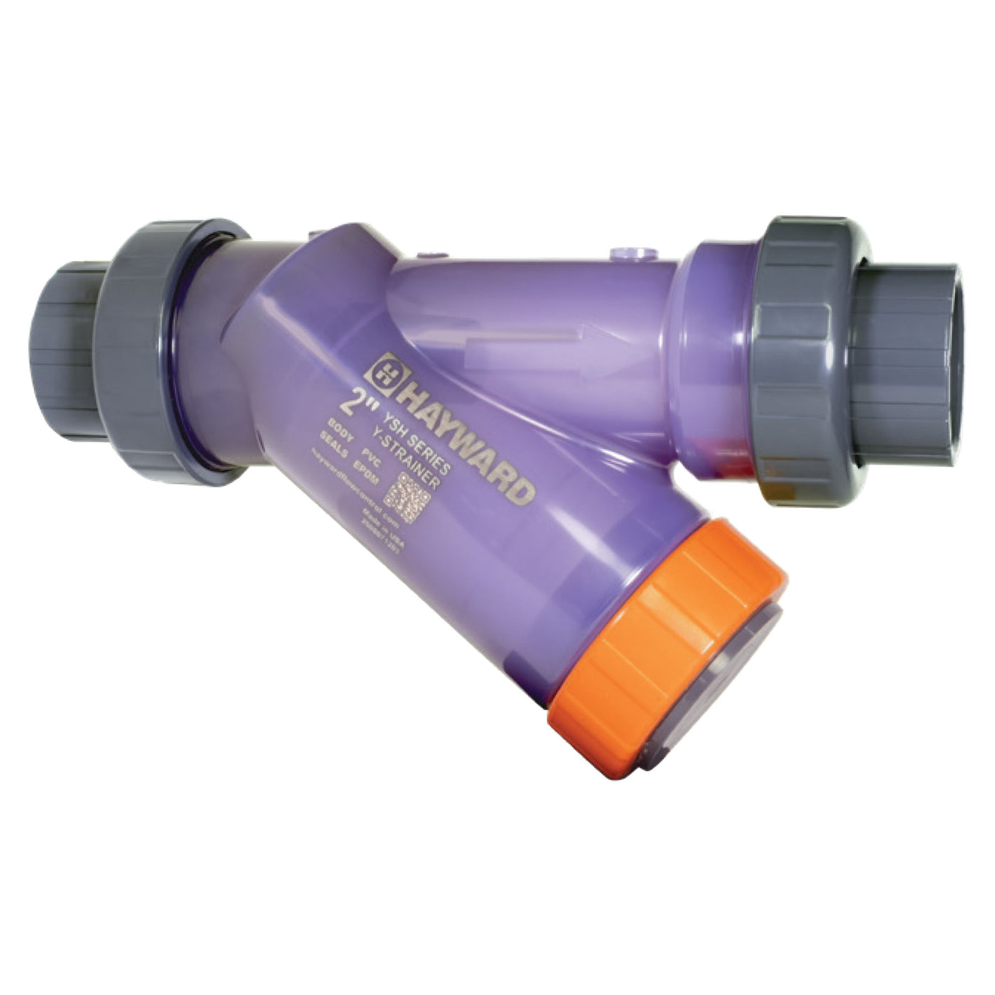 Hayward YSH Series Y-Strainer Clear PVC True Union Ends