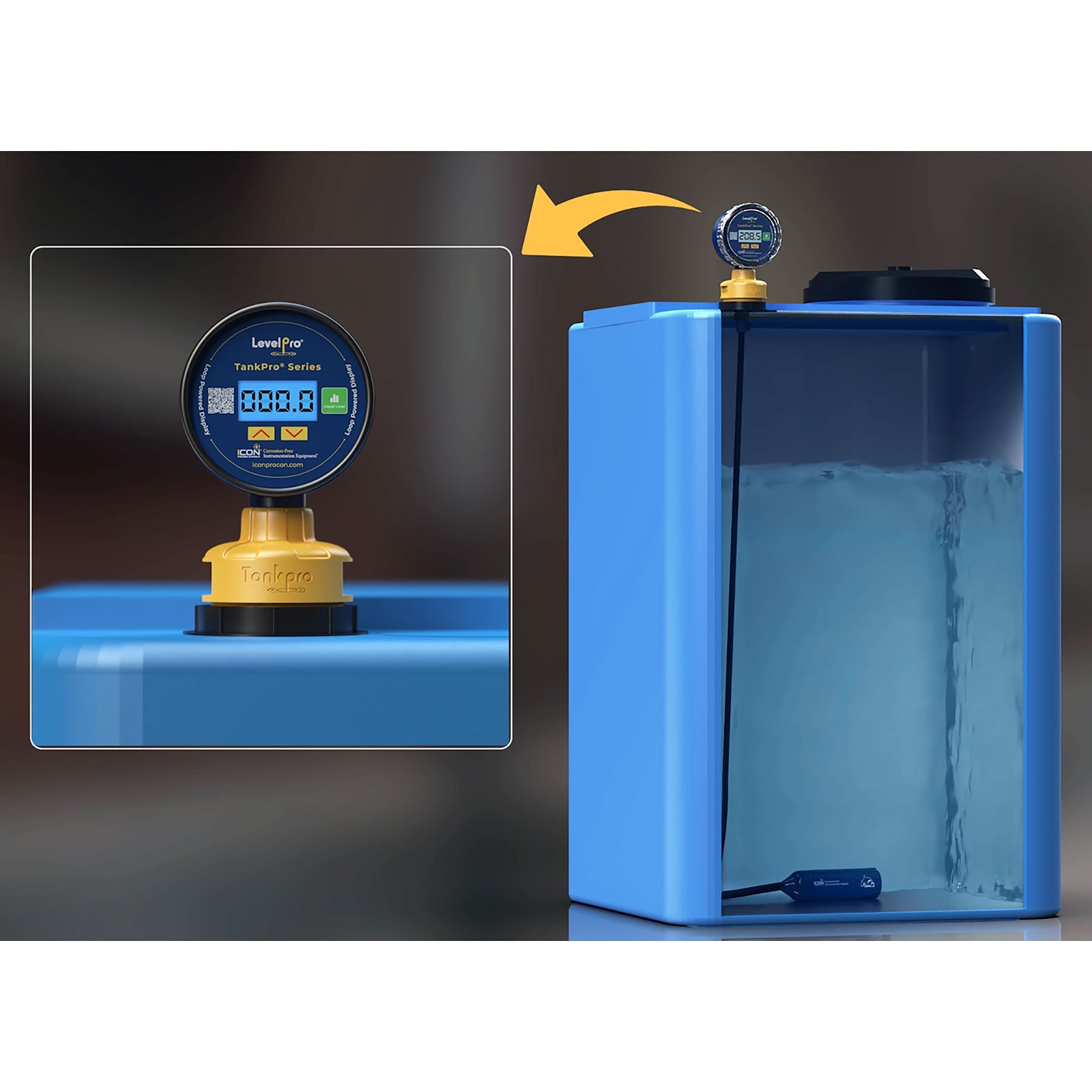 Icon LevelPo TankPro Submersible Level Sensor Plus Display Installation